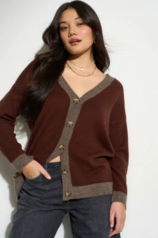 Paige Cardigan - Espresso sold by Callahan