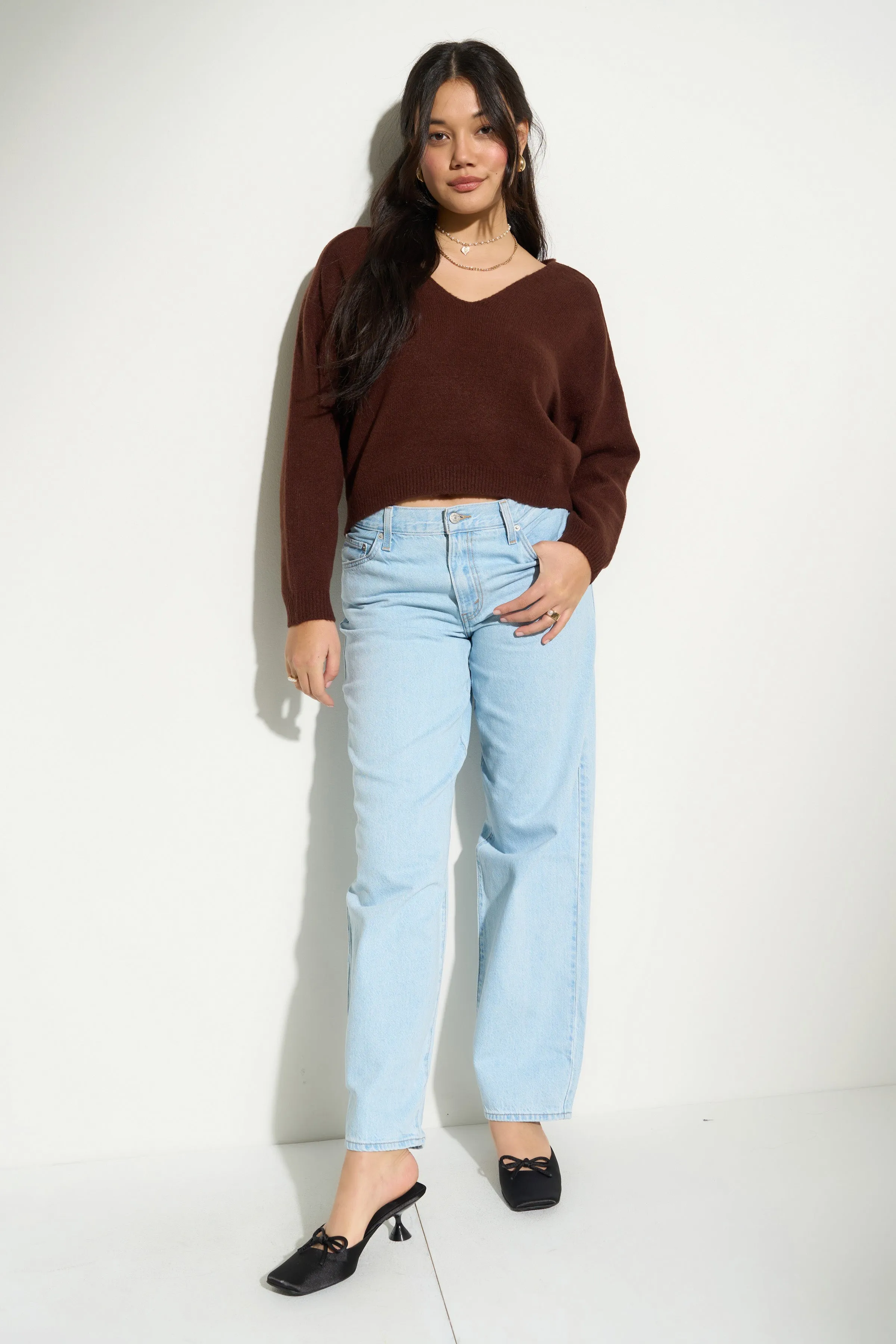 Camille Knit Pullover - Espresso sold by Callahan