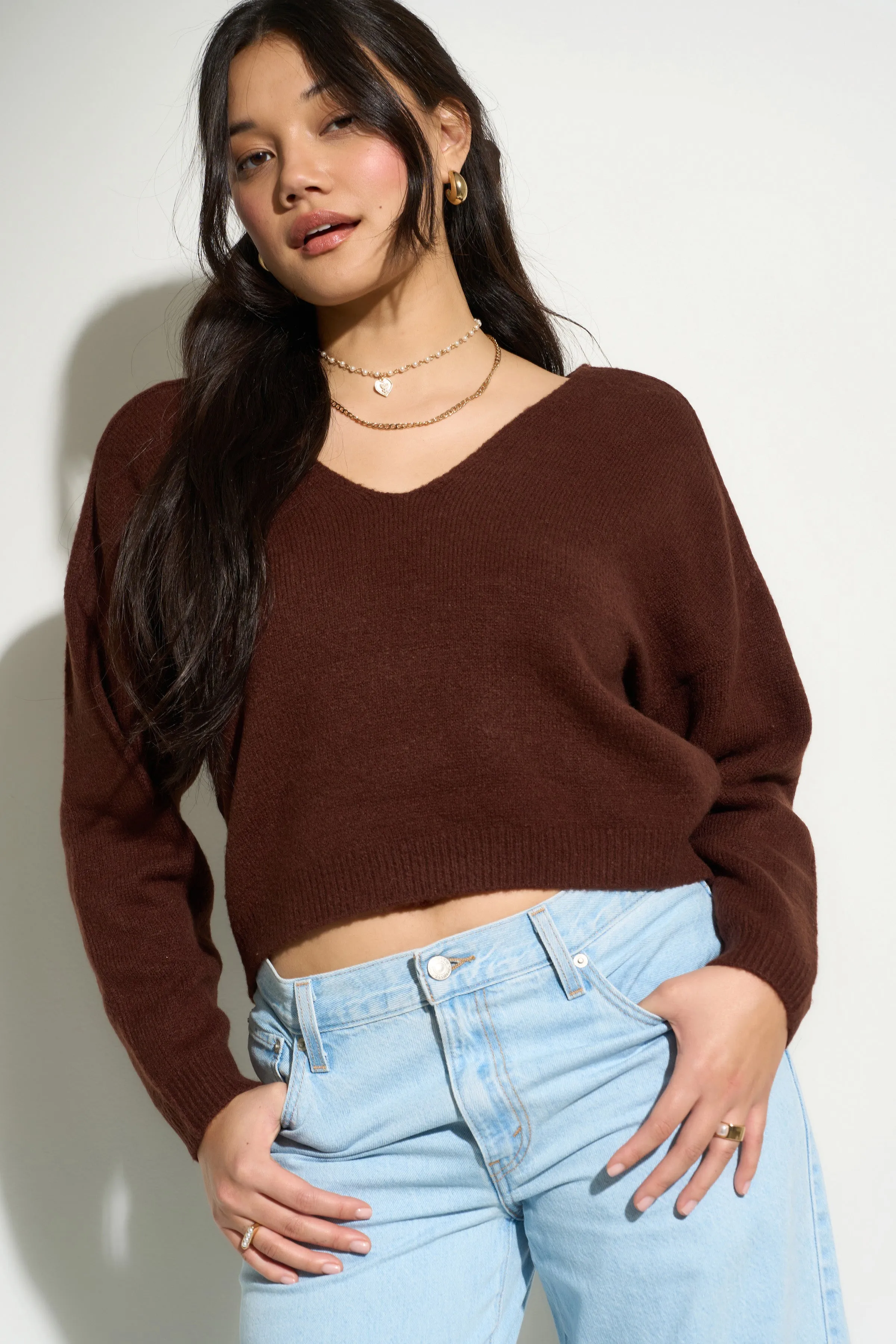 Camille Knit Pullover - Espresso sold by Callahan product image thumbnail 4