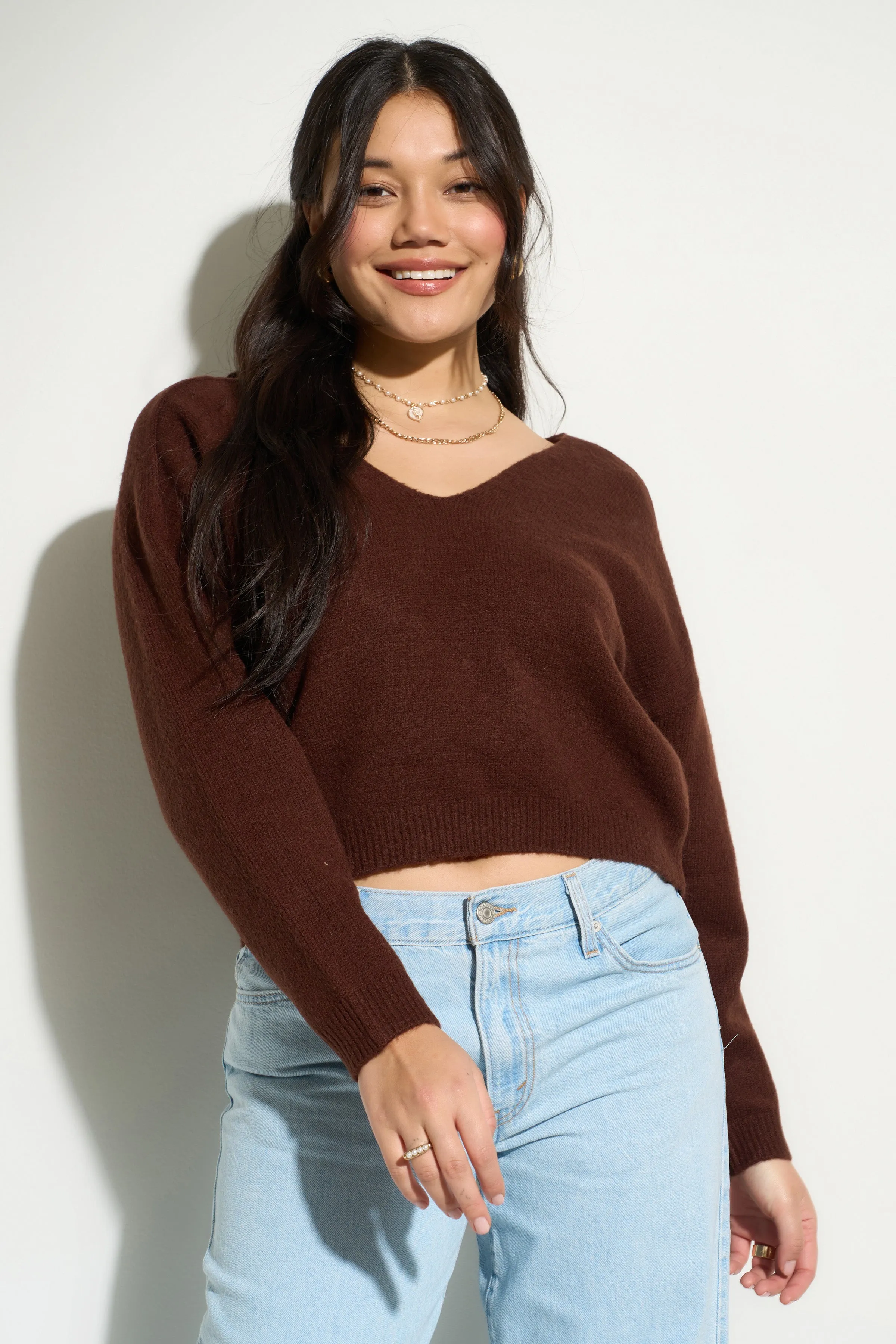 Camille Knit Pullover - Espresso sold by Callahan product image thumbnail 2