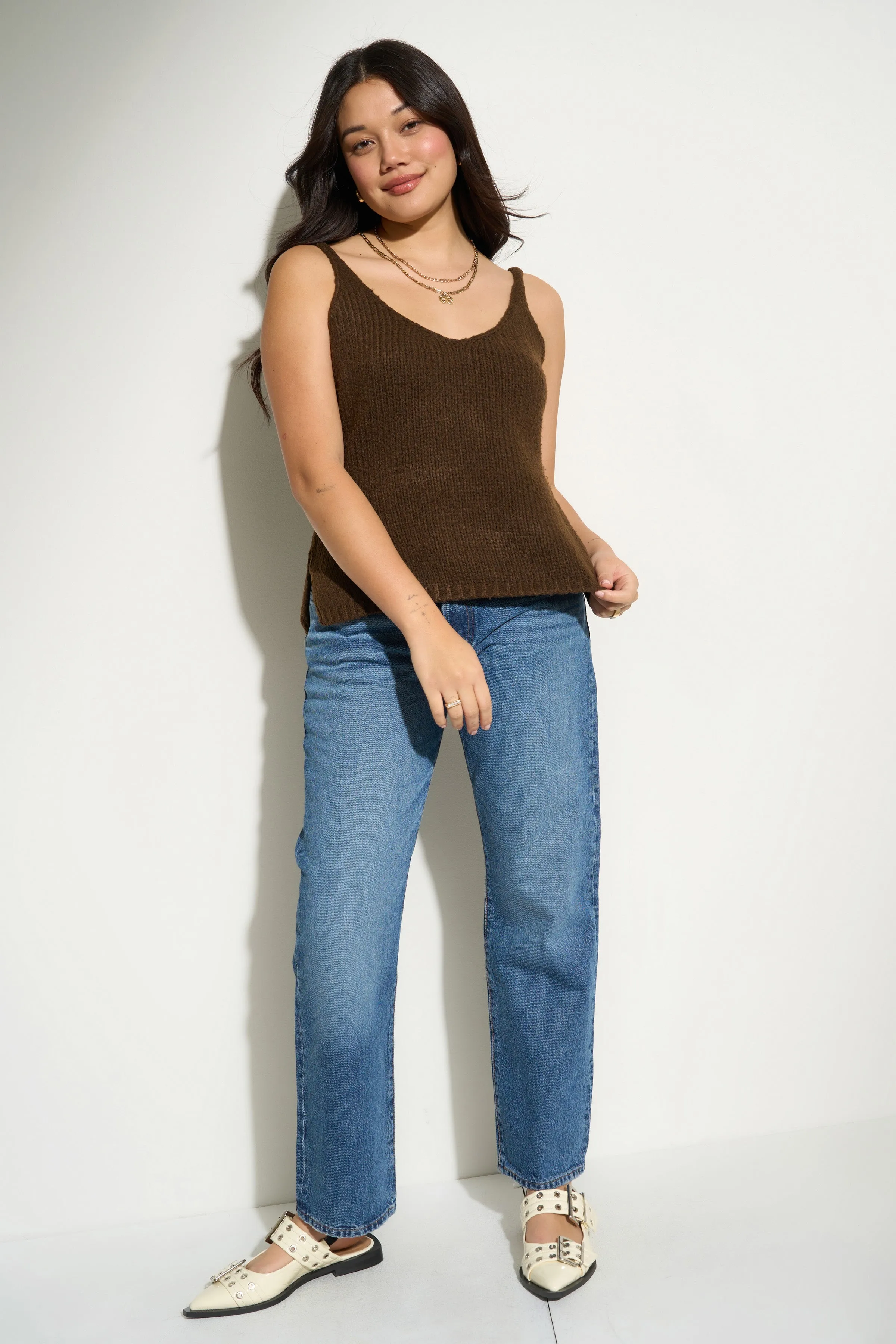 Molly Chunky Knit Tee - Espresso sold by Callahan product image thumbnail 3