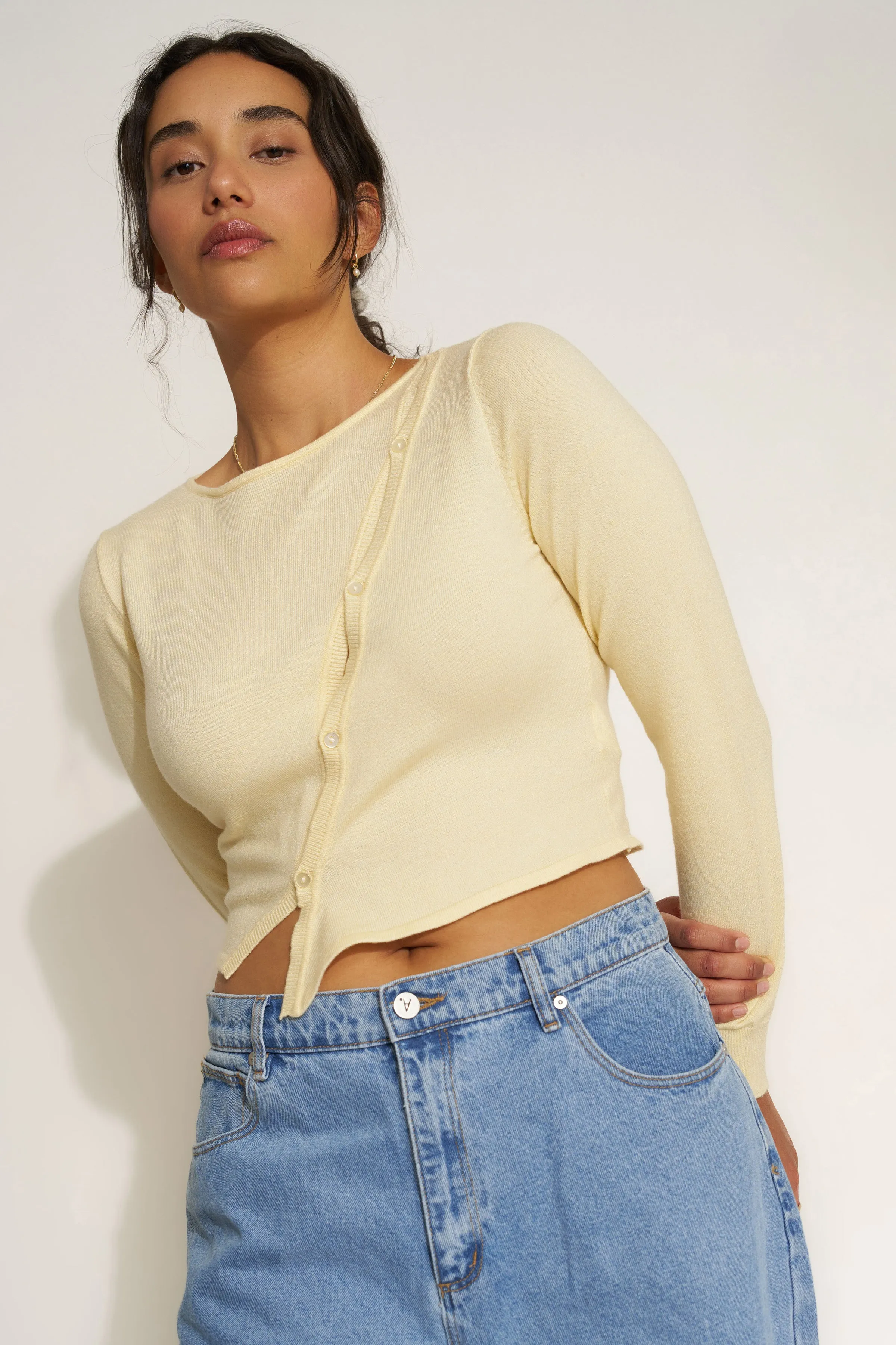 Antoinette Cardigan - Pale Yellow sold by Callahan product image thumbnail 2