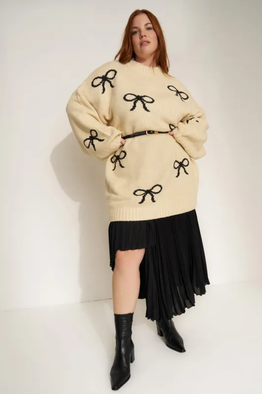 Bellamy Mini Dress - Black Bow sold by Callahan