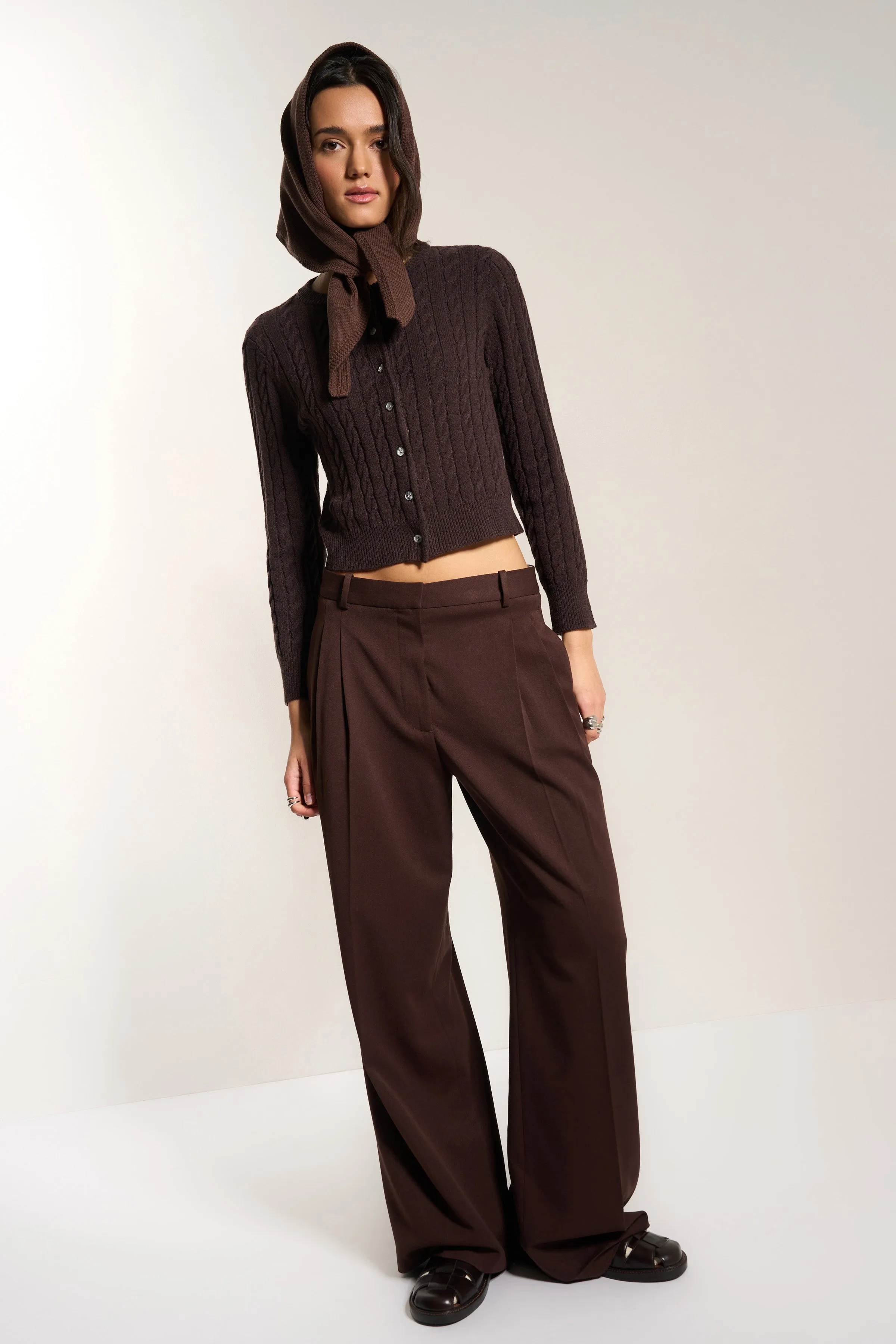 Hankerchief Scarf - Chocolate sold by Callahan product image thumbnail 5