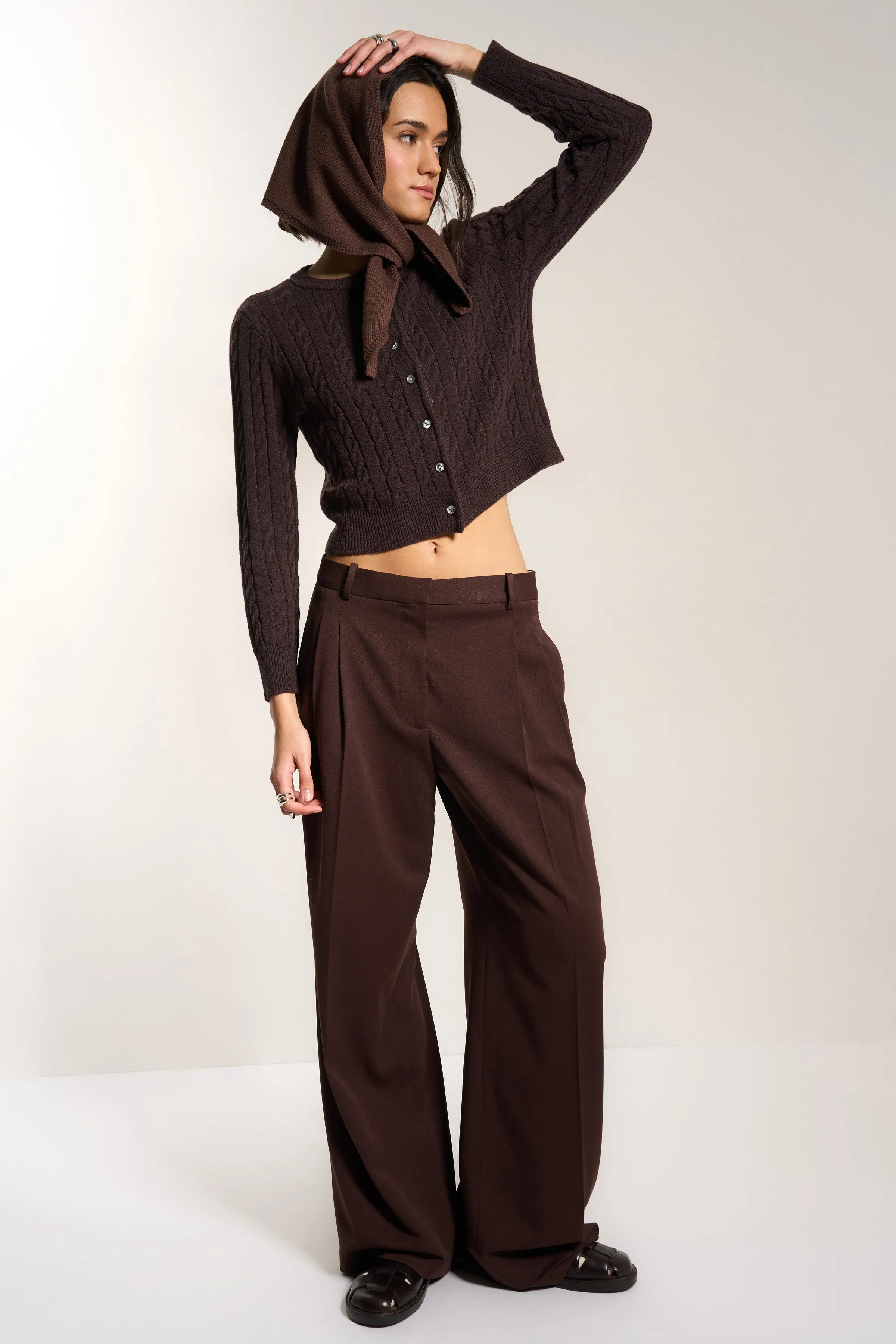 Hankerchief Scarf - Chocolate sold by Callahan product image thumbnail 4