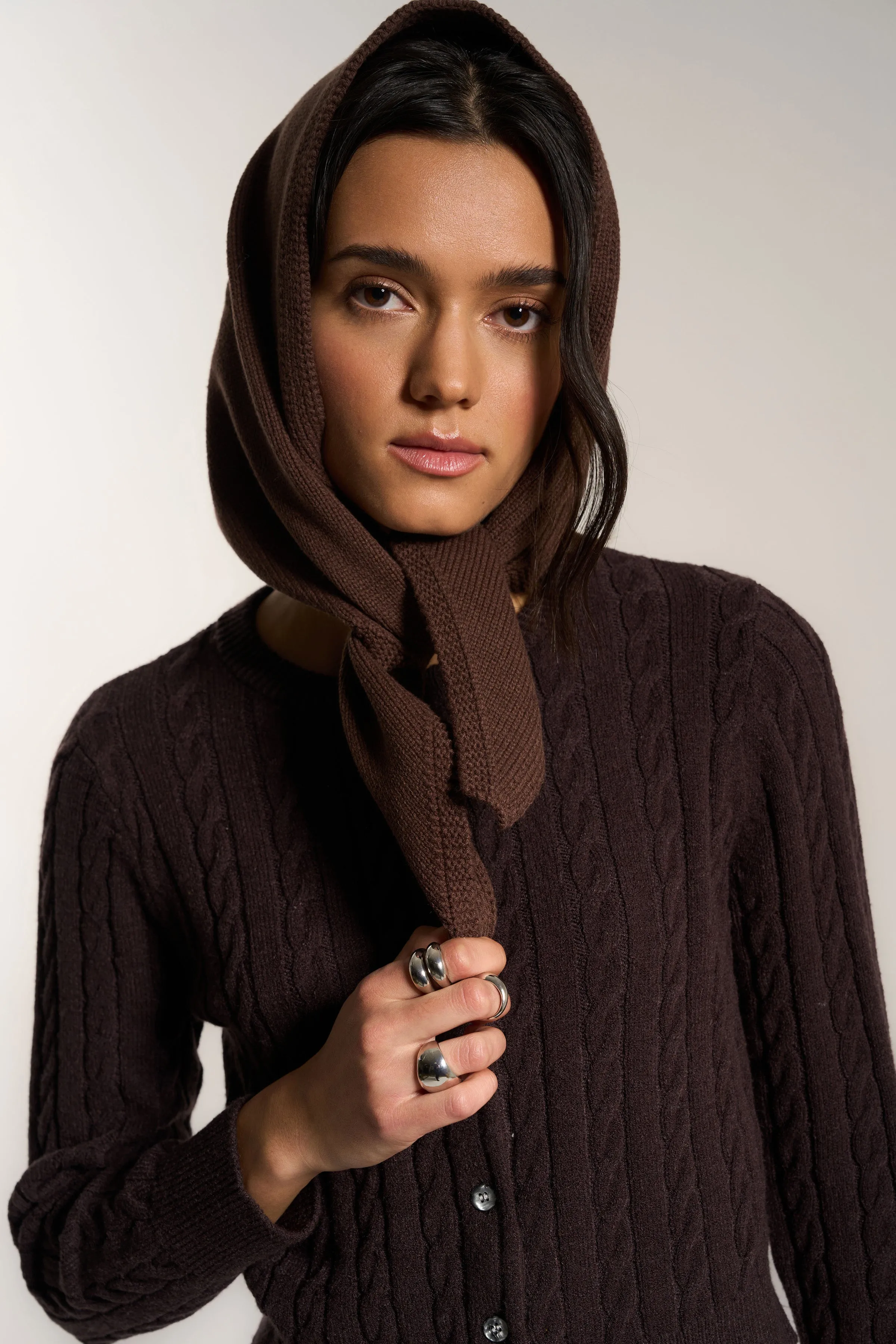 Hankerchief Scarf - Chocolate sold by Callahan product image thumbnail 2