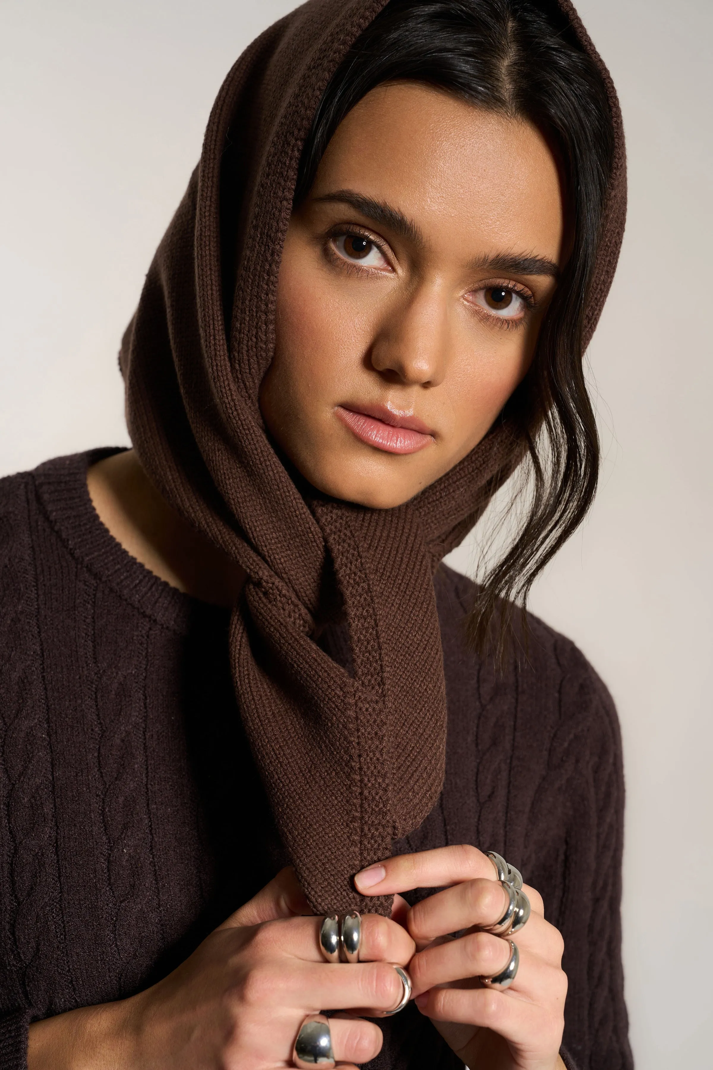 Hankerchief Scarf - Chocolate sold by Callahan