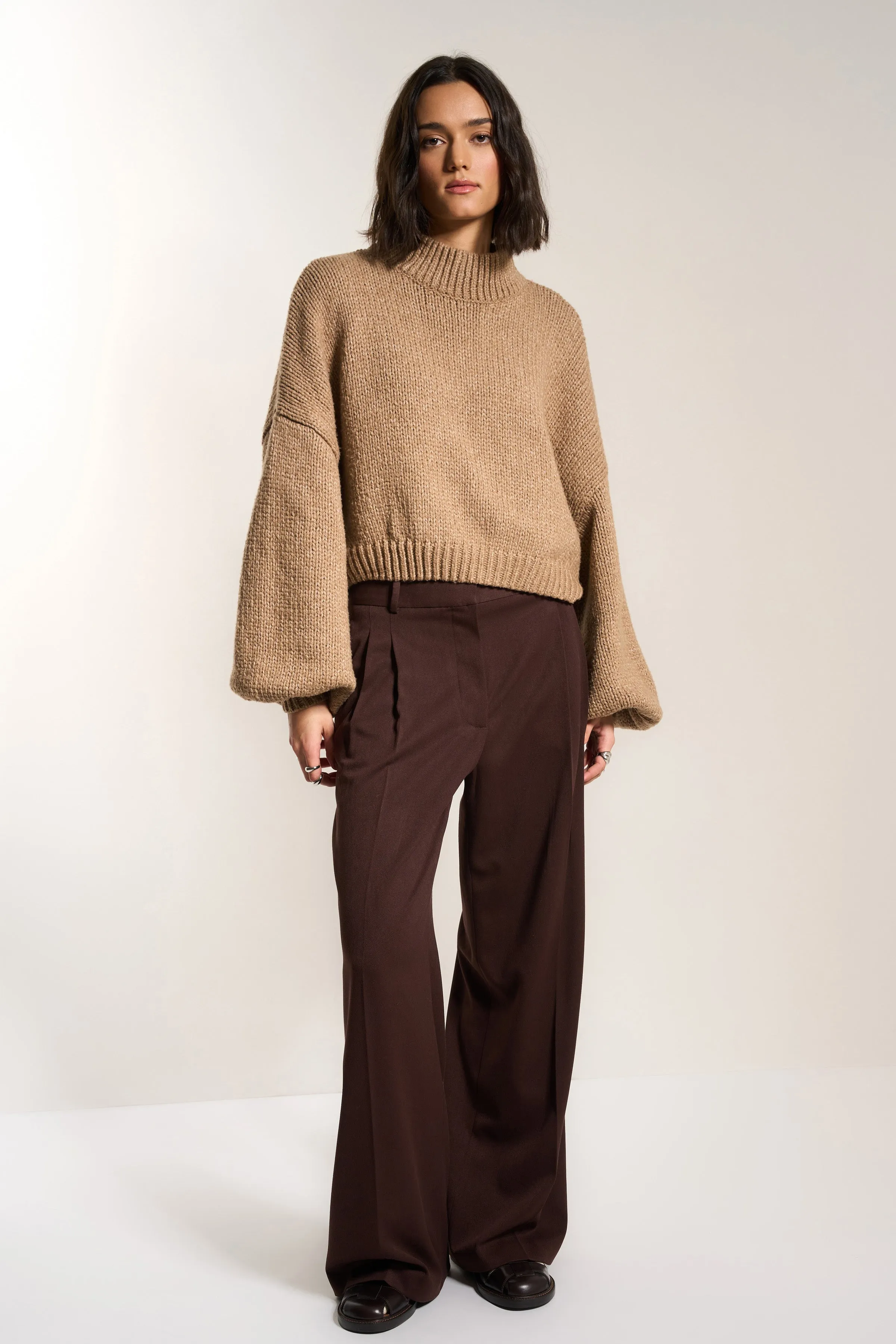 Bellamy Crop Pullover - Raw Umber sold by Callahan product image thumbnail 4