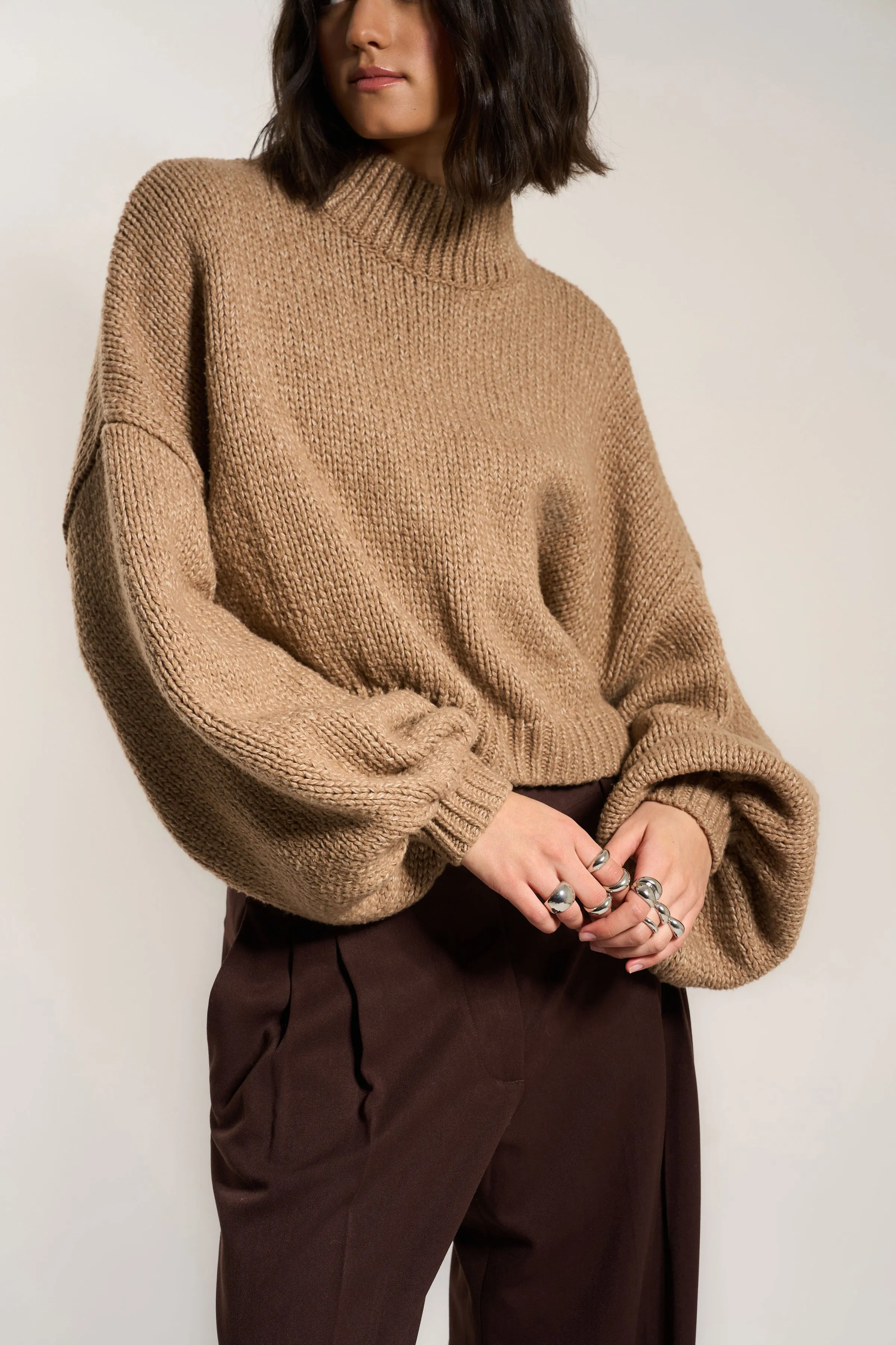 Bellamy Crop Pullover - Raw Umber sold by Callahan product image thumbnail 3