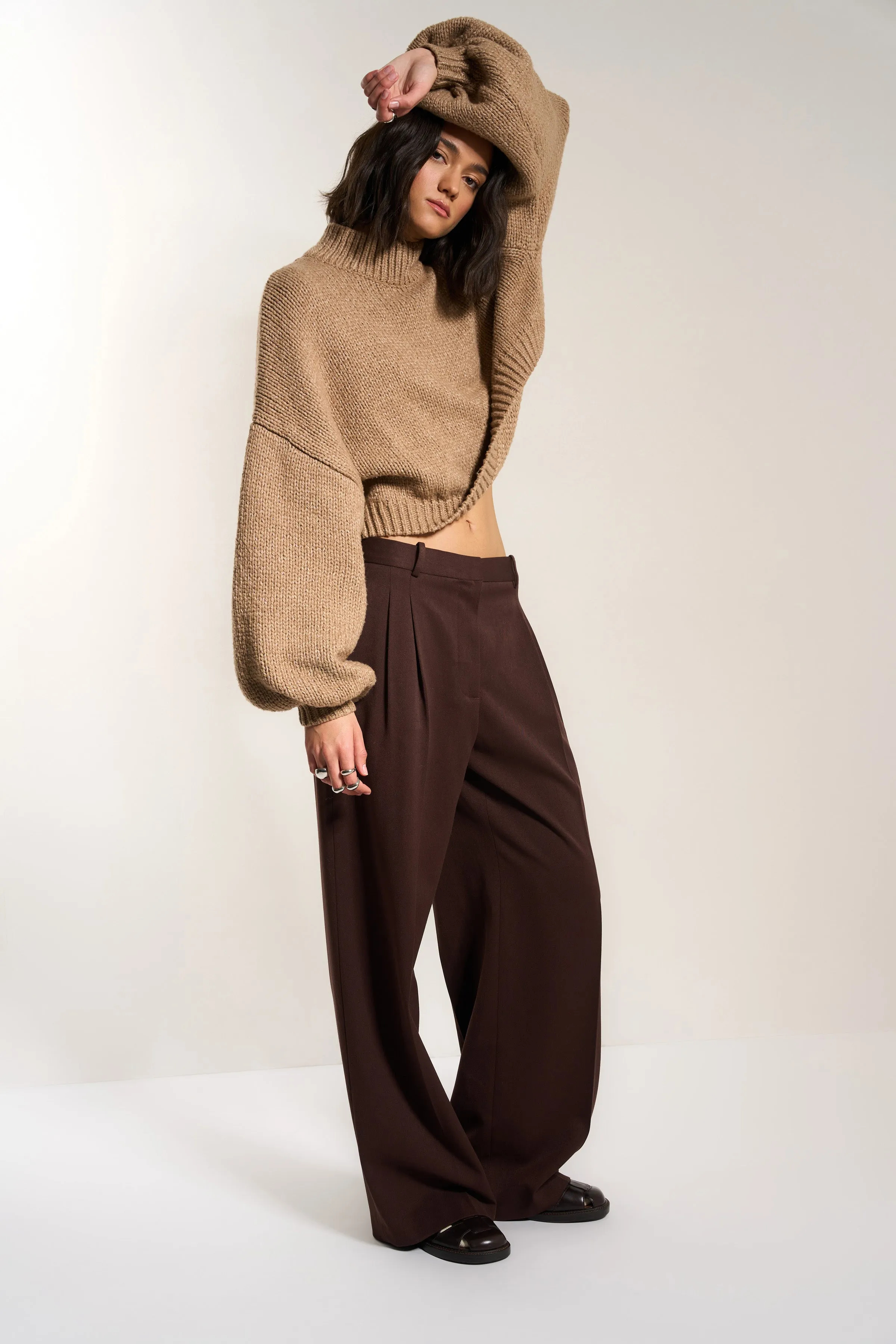 Bellamy Crop Pullover - Raw Umber sold by Callahan product image thumbnail 5