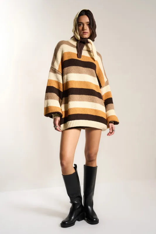 Bellamy Pullover - Raw Umber Stripe sold by Callahan