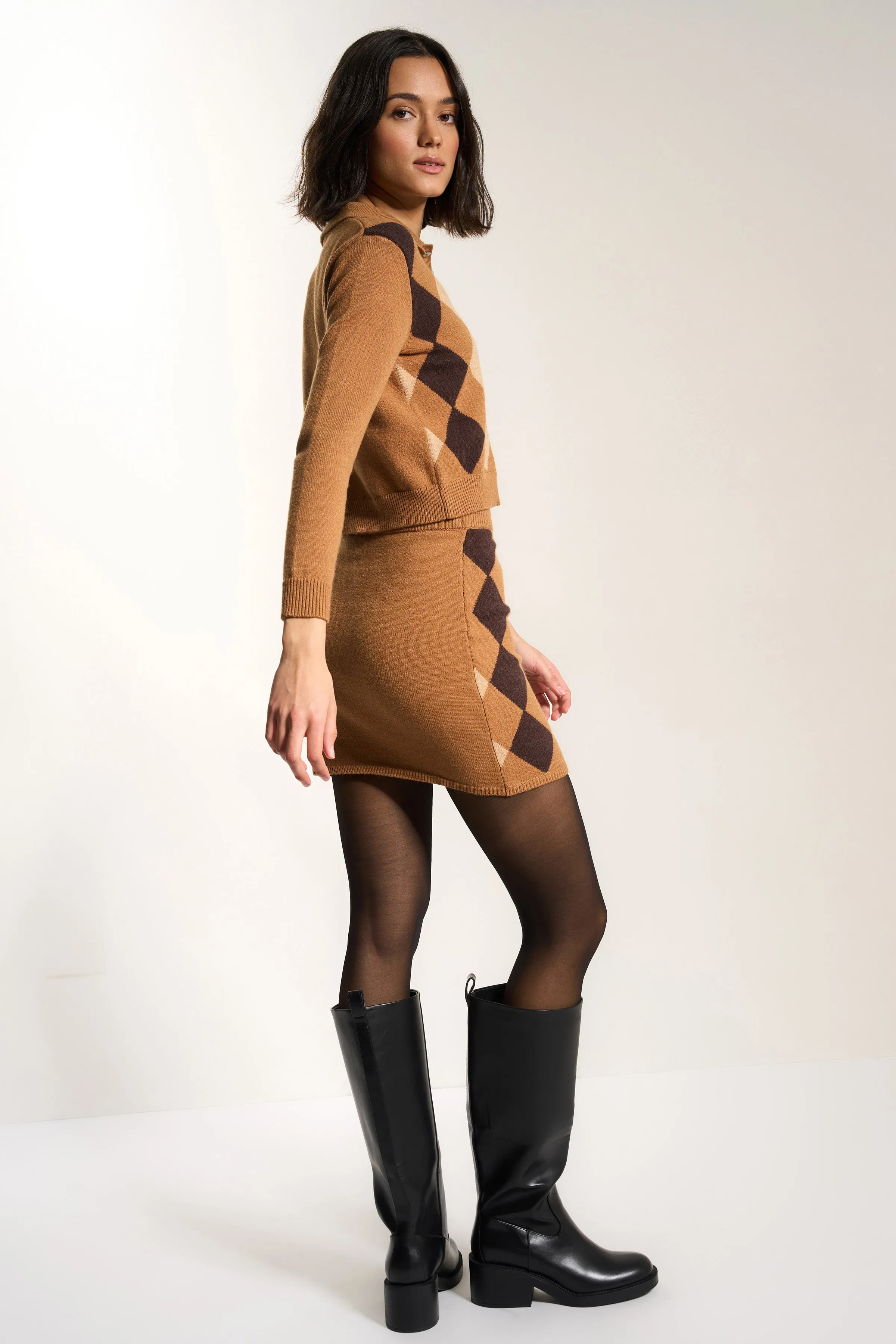 Dawn Mini Skirt - Chocolate sold by Callahan product image thumbnail 3