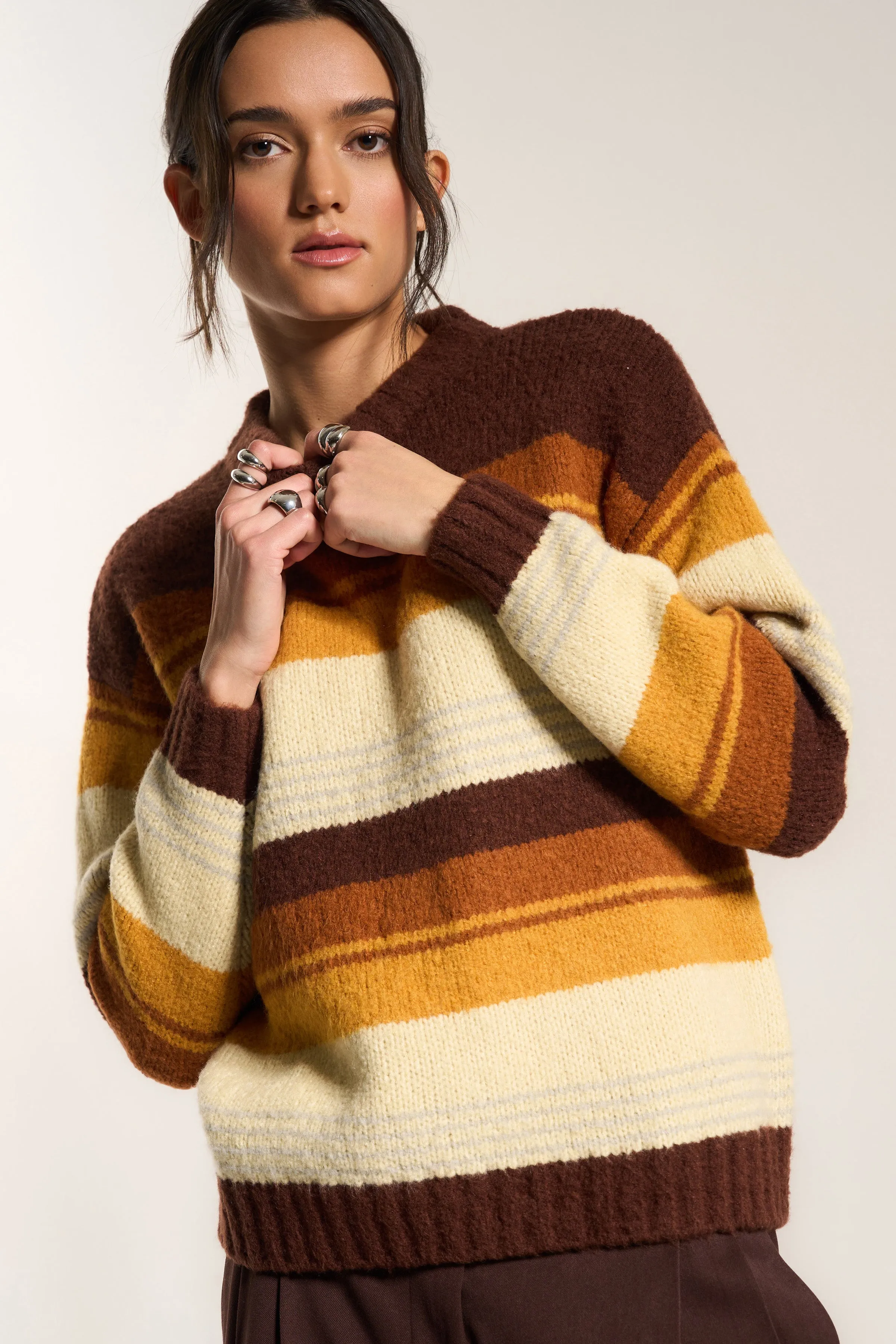Sienna Crewneck - Chocolate sold by Callahan product image thumbnail 3