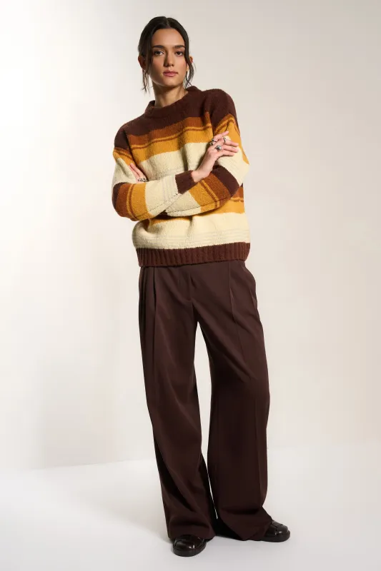 Sienna Crewneck - Chocolate sold by Callahan