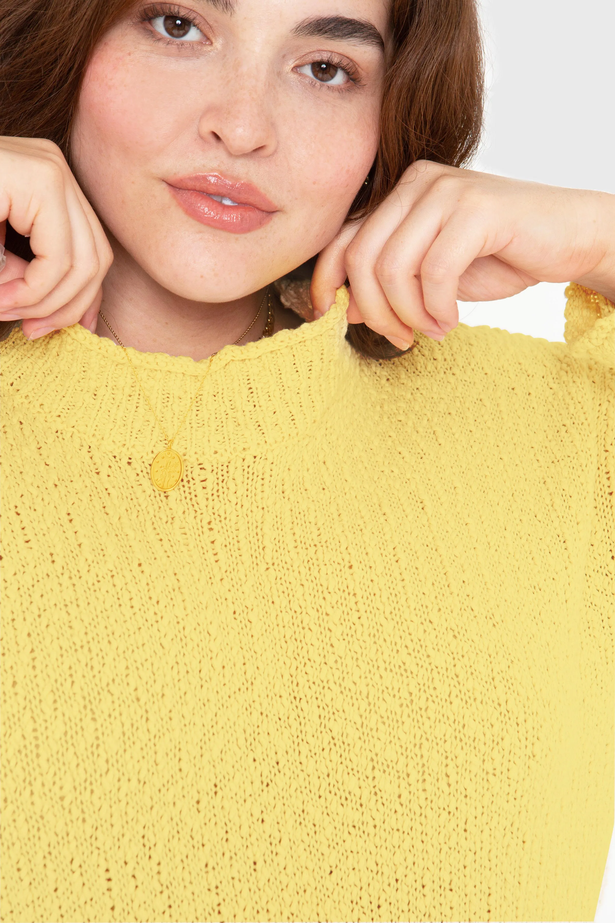 The Mock Neck - Butter sold by Callahan