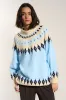 Kathleen Fair Isle Pullover - Sky sold by Callahan