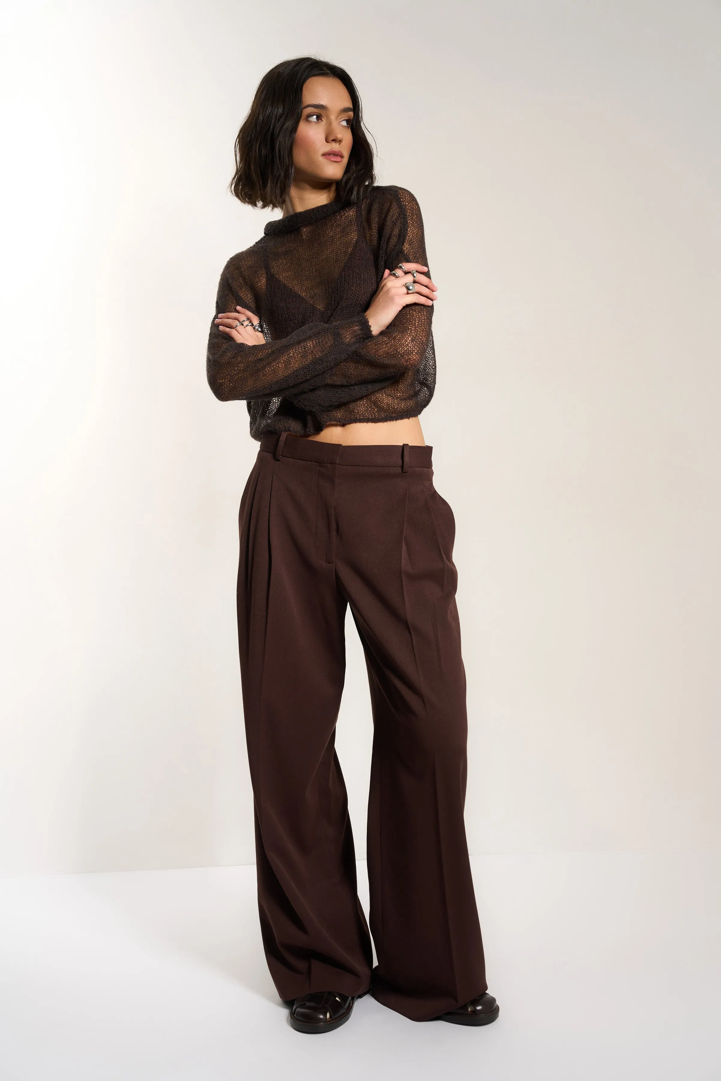 Lina Sheer Pullover - Chocolate Brown sold by Callahan product image thumbnail 3