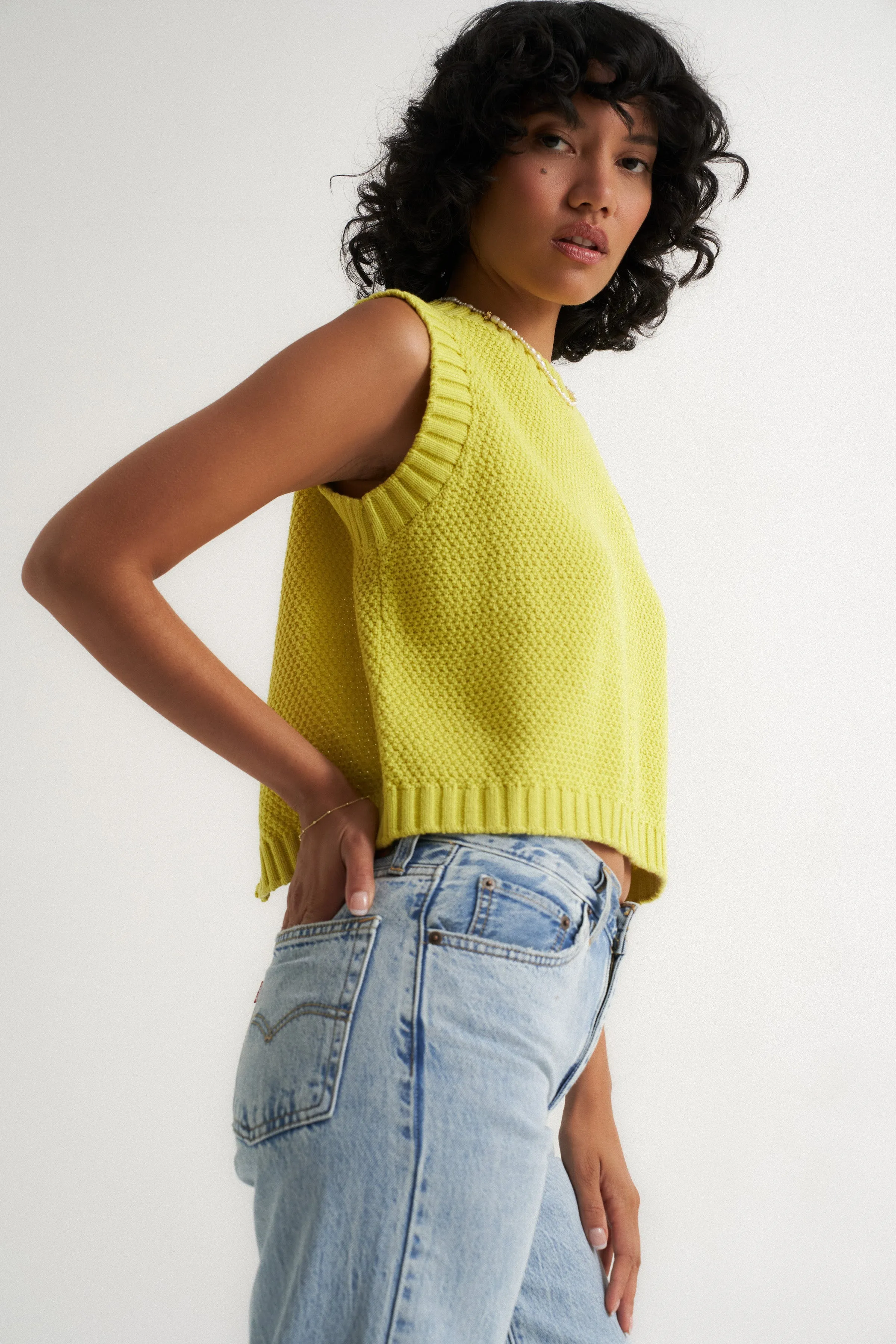 Melanie Open Back Top - Citron sold by Callahan product image thumbnail 4