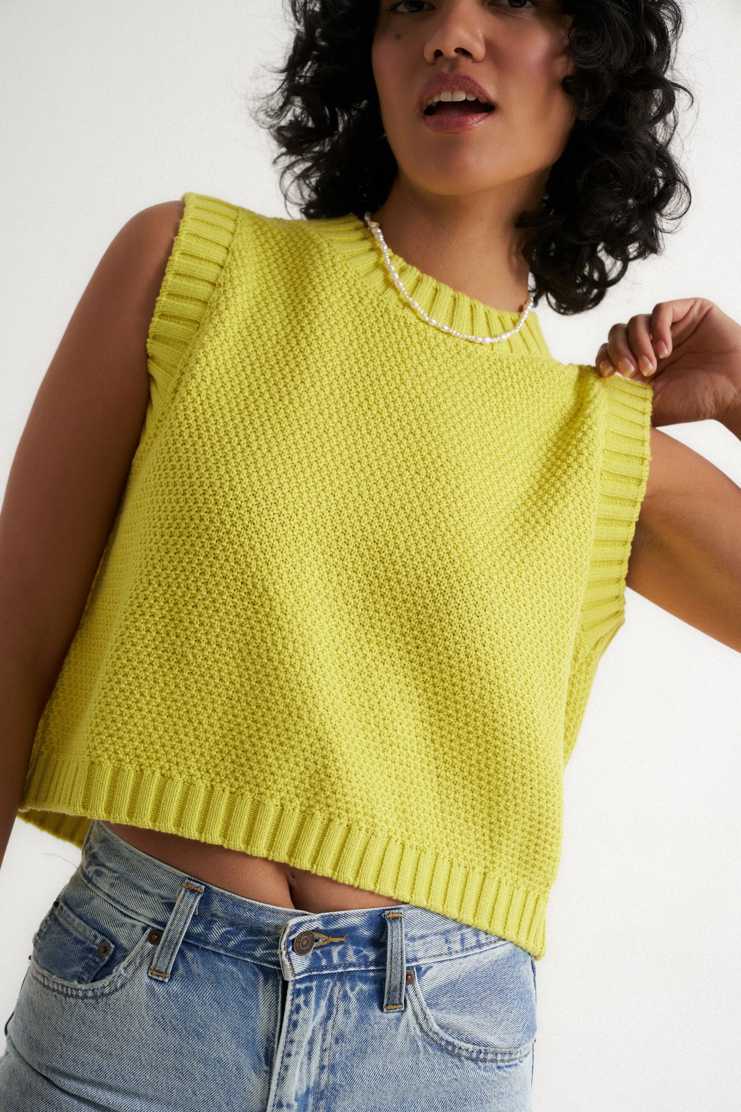 Melanie Open Back Top - Citron sold by Callahan