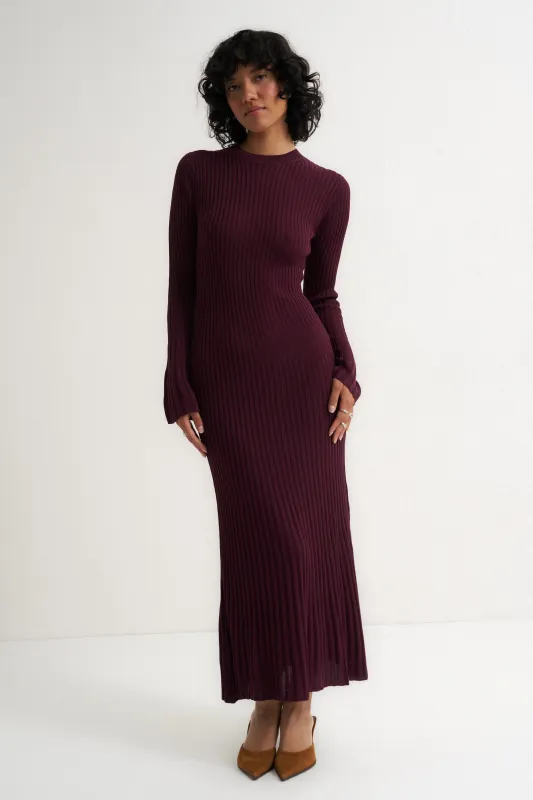 Mason Midi Dress - Port sold by Callahan