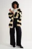 Jo Cardigan - Black Stripe sold by Callahan