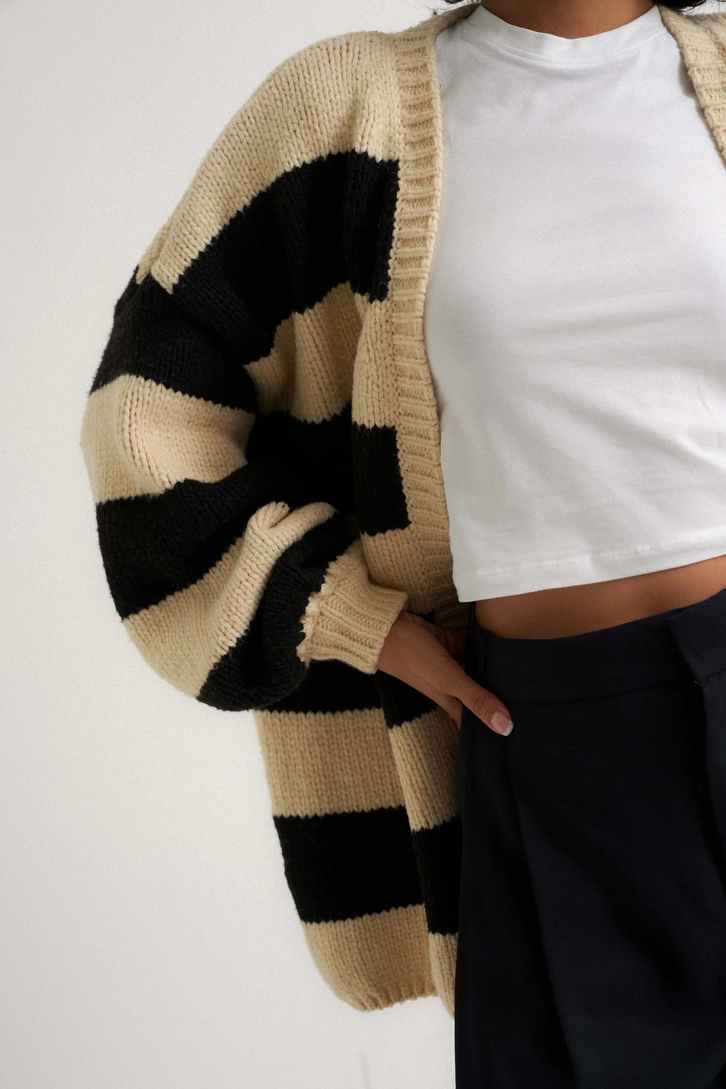 Jo Cardigan - Black Stripe sold by Callahan product image thumbnail 4