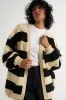 Jo Cardigan - Black Stripe sold by Callahan