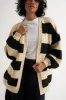 Jo Cardigan - Black Stripe sold by Callahan
