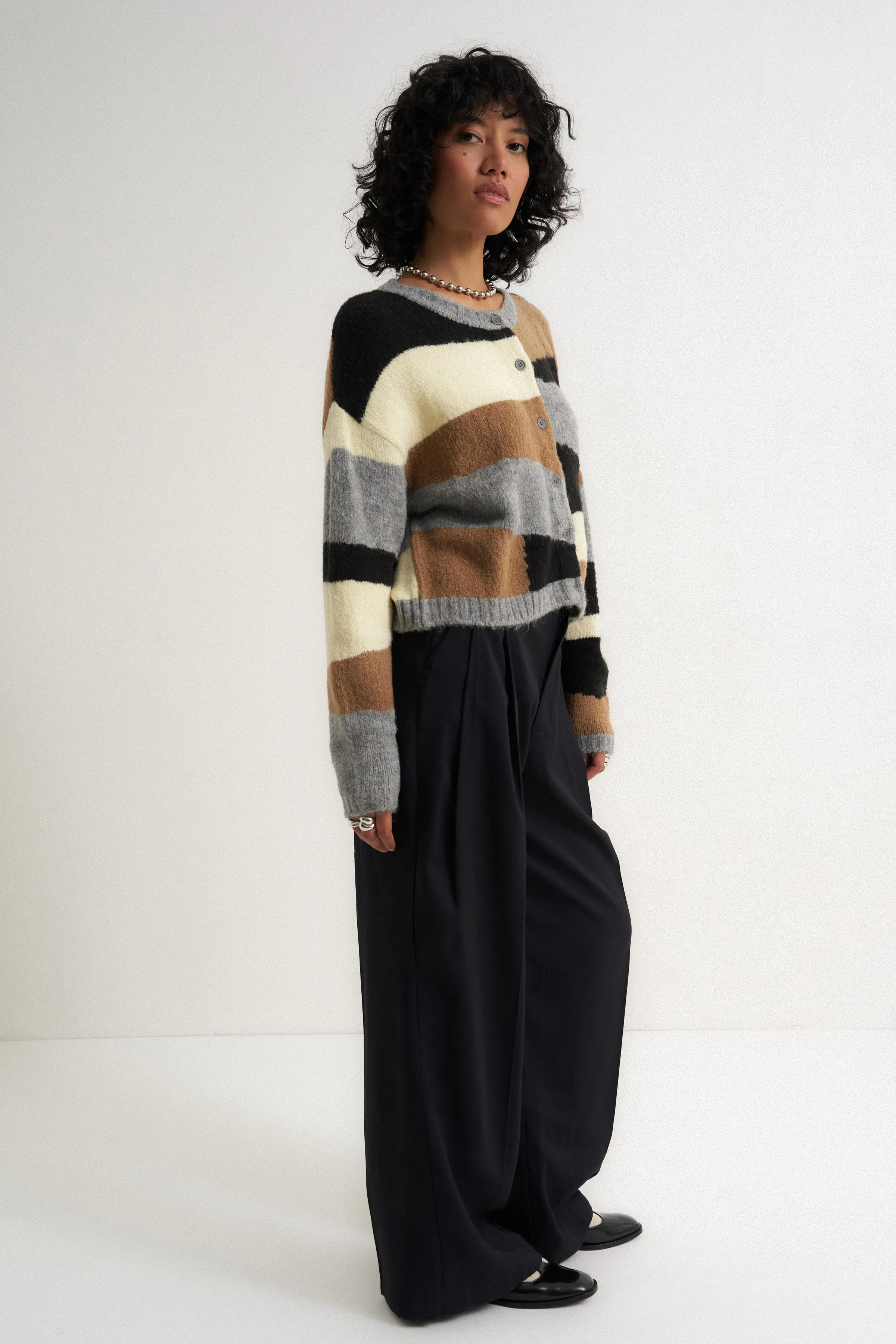 Selma Cardigan - Heather Grey Multi sold by Callahan product image thumbnail 4