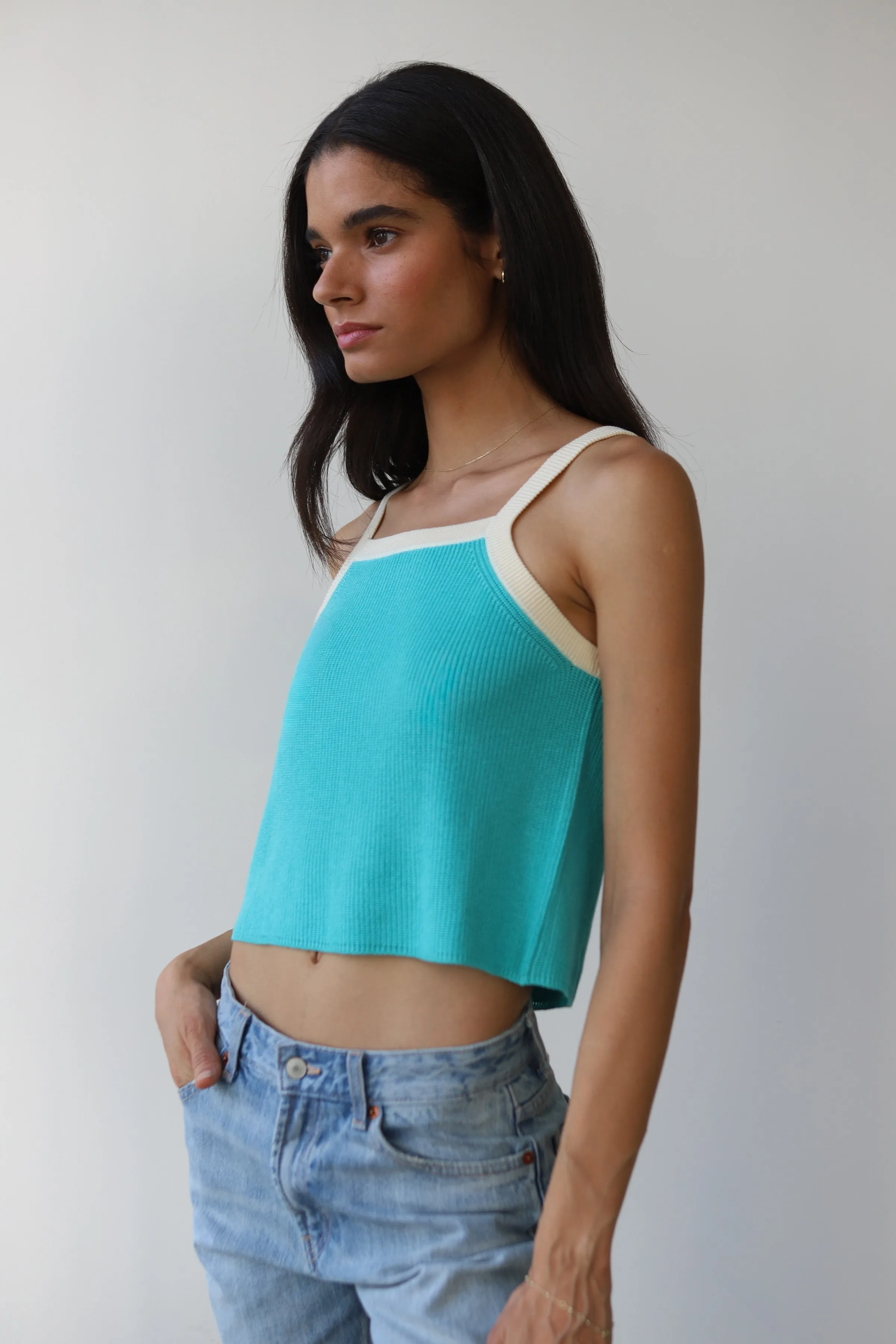The Ringer Tank - Aquamarine sold by Callahan product image thumbnail 3