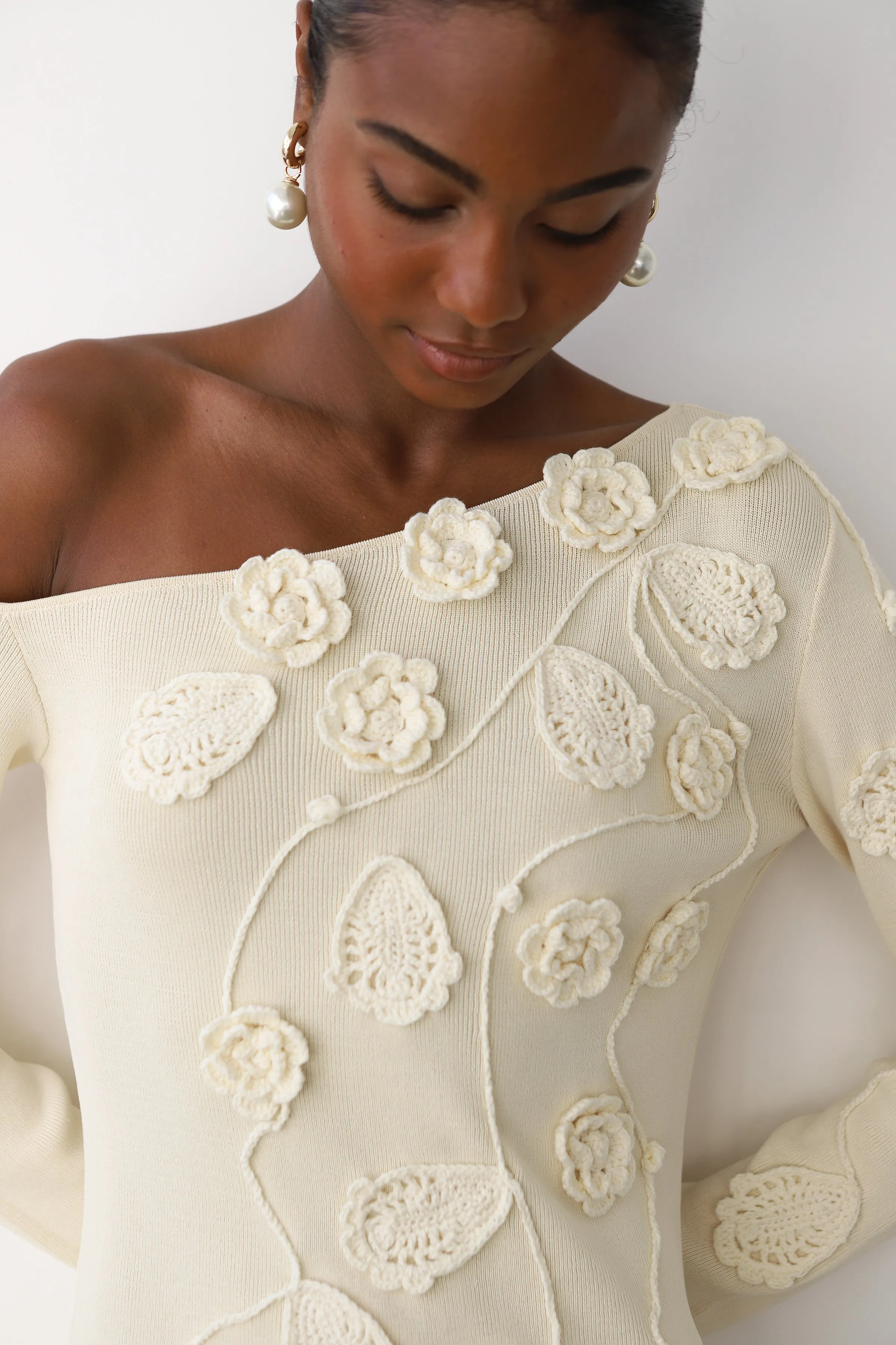 Tula One Shoulder Mini Dress - Creme sold by Callahan product image thumbnail 5