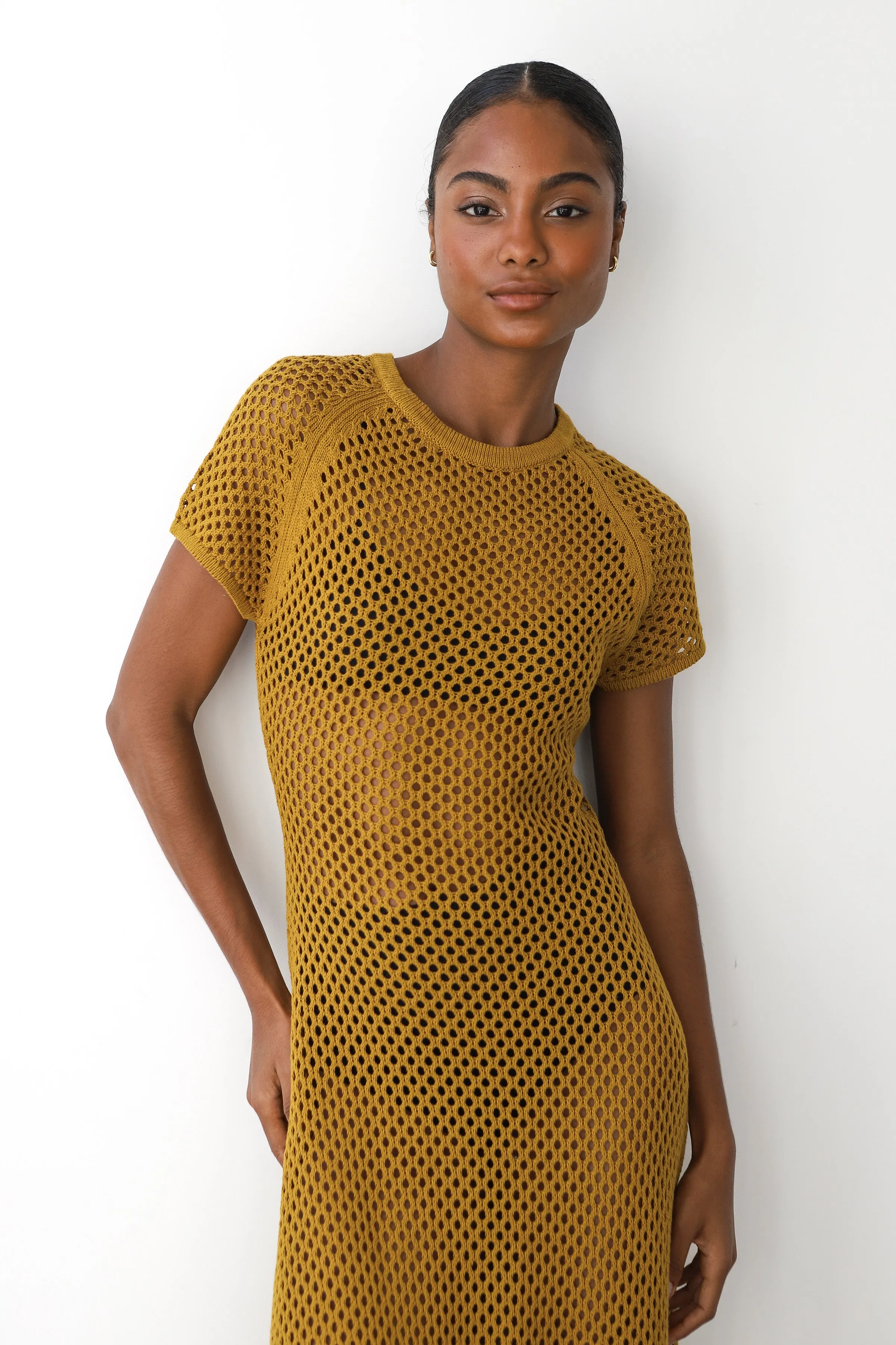 Francisca Crochet Midi Dress - Bronze sold by Callahan product image thumbnail 2