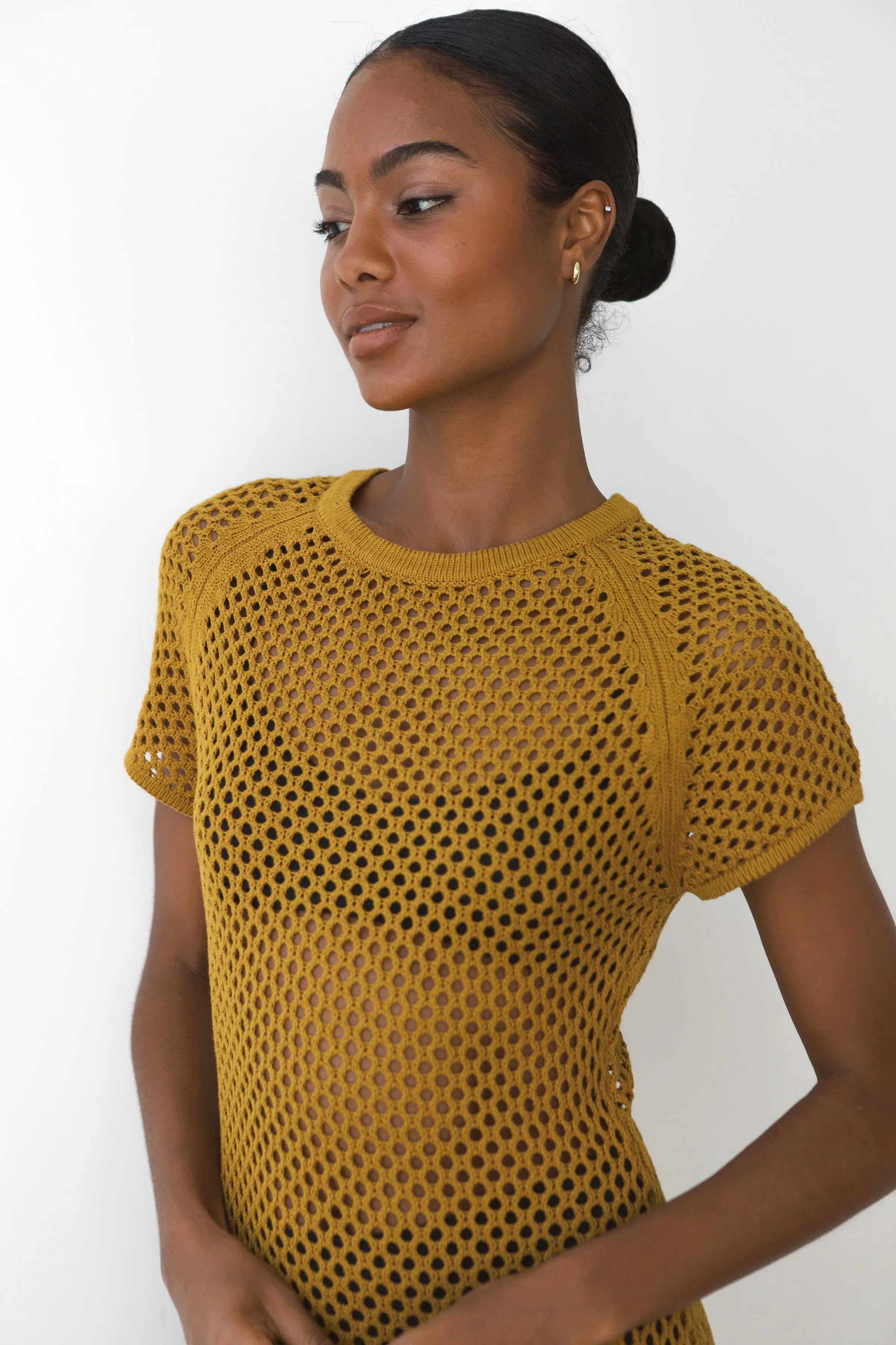 Francisca Crochet Midi Dress - Bronze sold by Callahan product image thumbnail 3