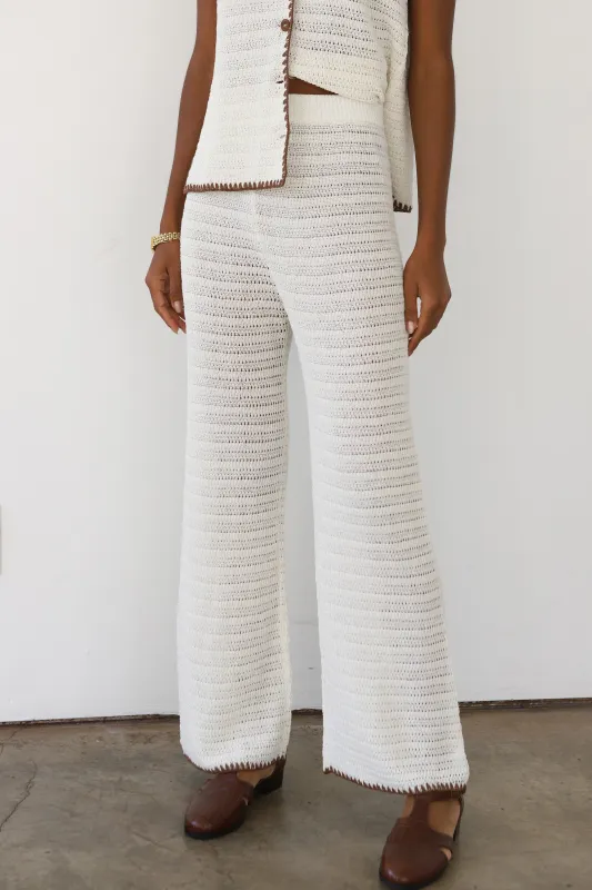 Clara Stitch Pant - Creme sold by Callahan