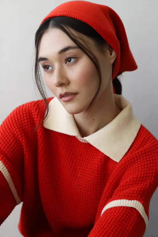 Handkerchief Scarf - Poppy Red made by Callahan