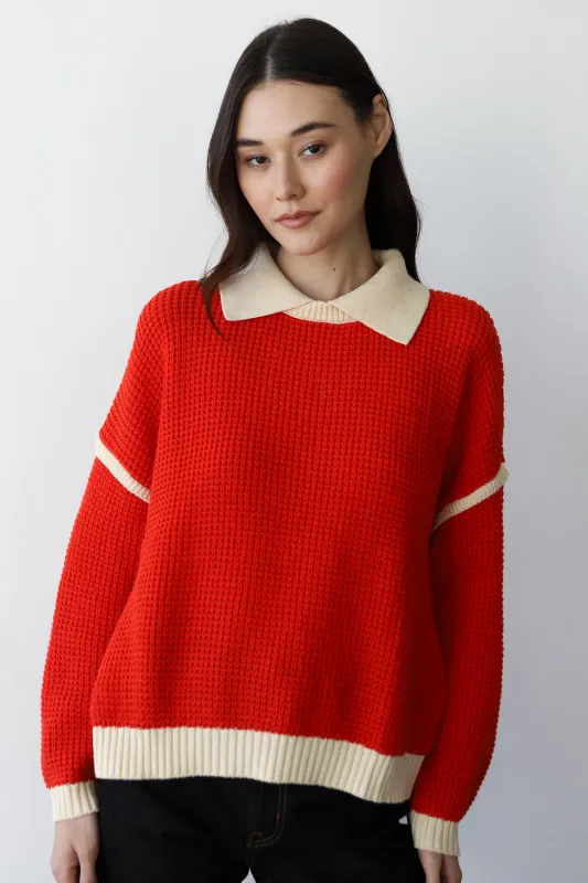 Archie Pullover - Poppy Red made by Callahan