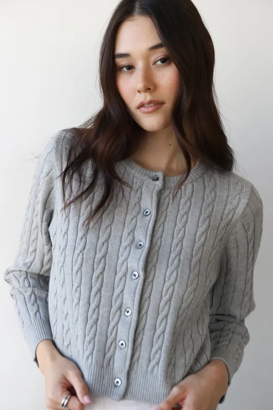 Valerie Cardigan - Heather Grey made by Callahan