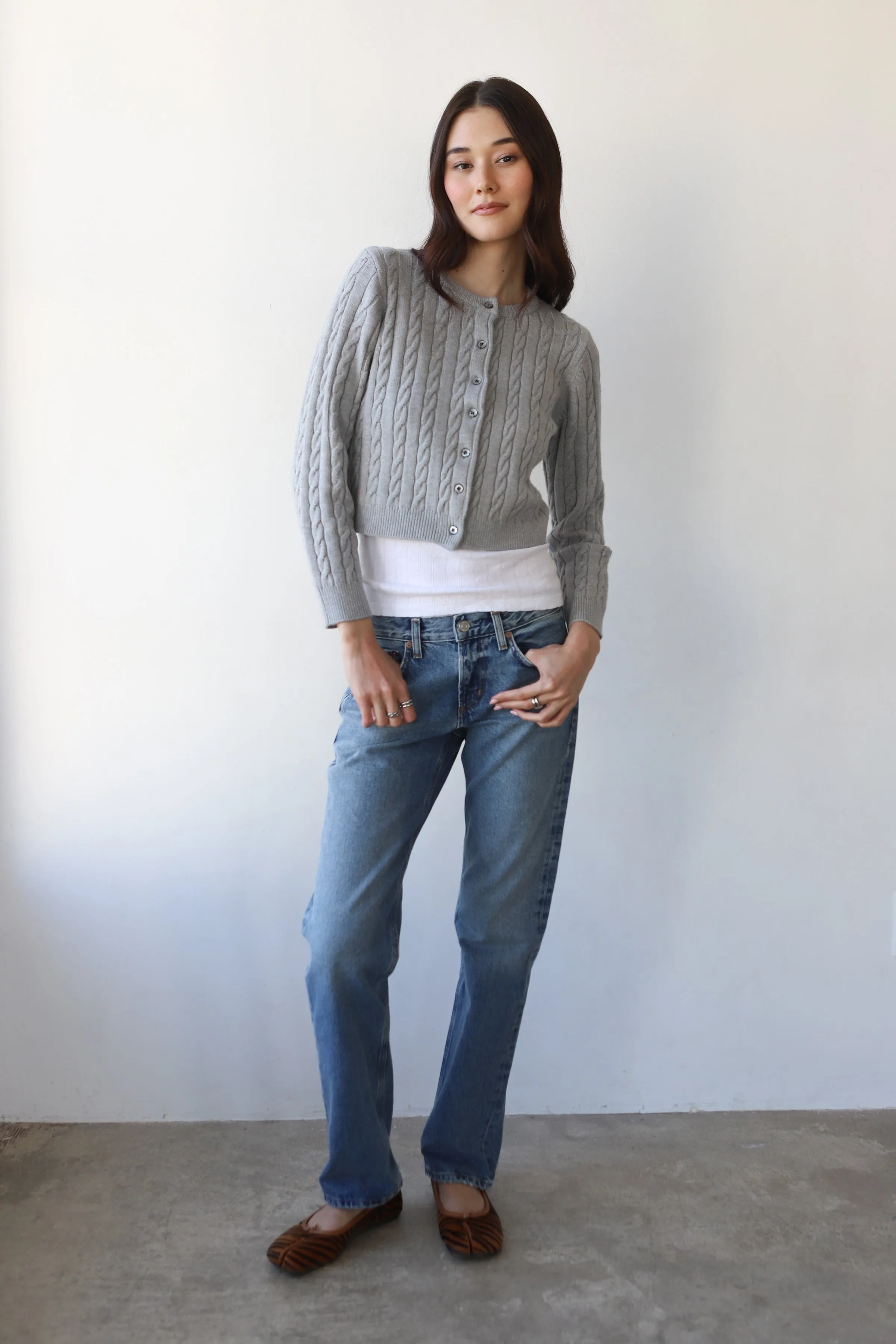 Valerie Cardigan - Heather Grey sold by Callahan product image thumbnail 2