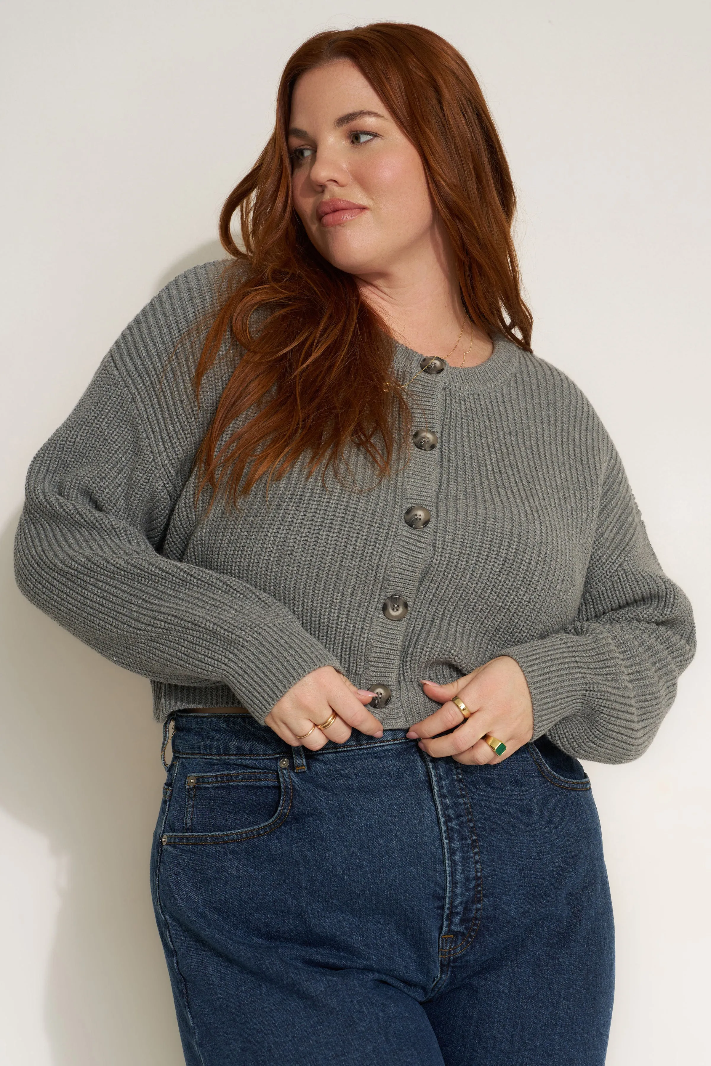 The Crop Cardi - Heather Grey sold by Callahan product image thumbnail 5