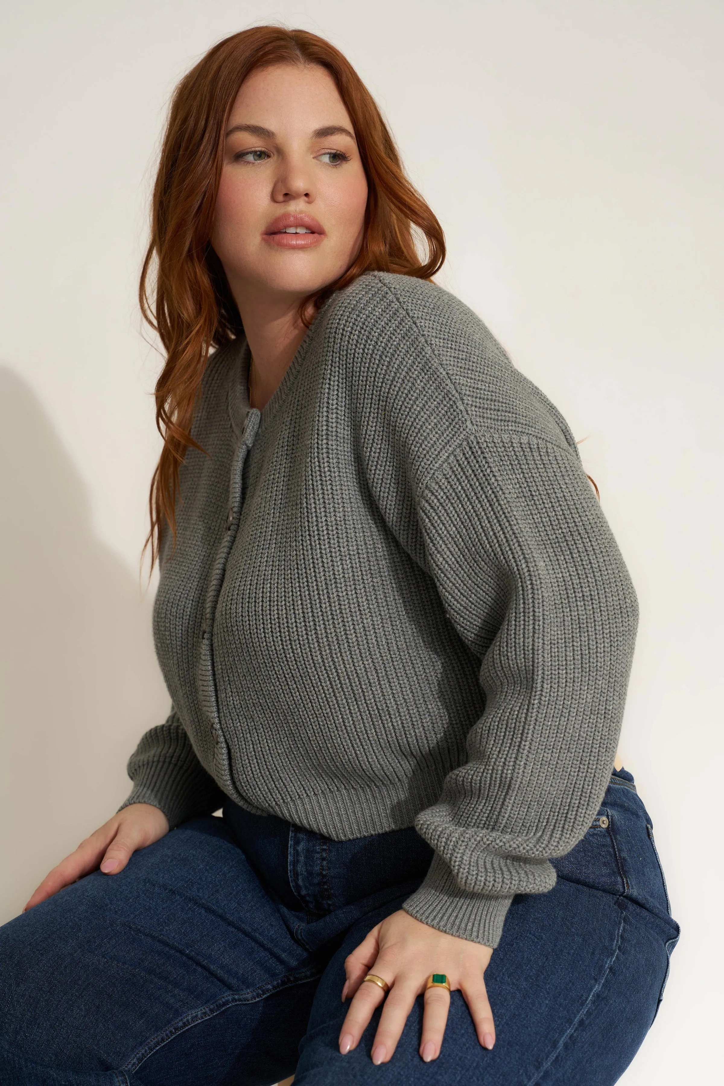 The Crop Cardi - Heather Grey sold by Callahan product image thumbnail 4