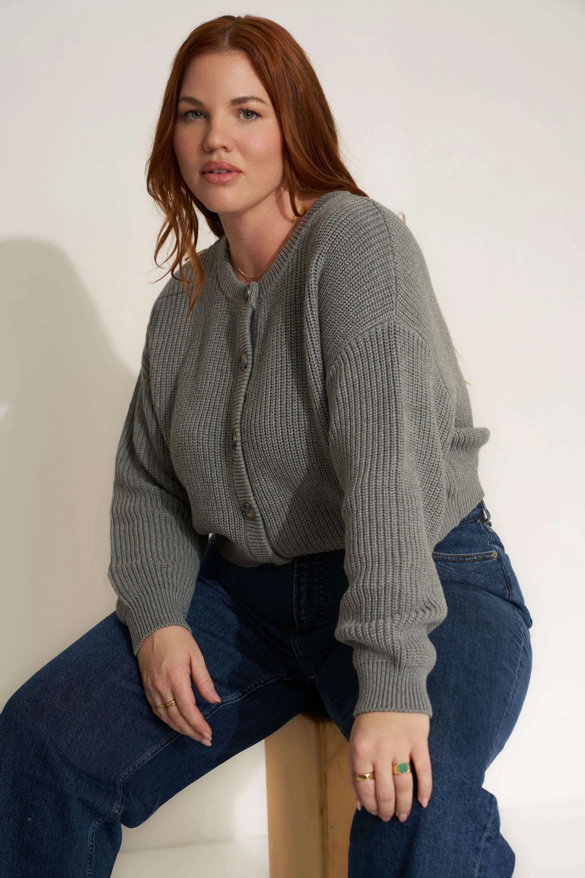 The Crop Cardi - Heather Grey sold by Callahan product image thumbnail 3