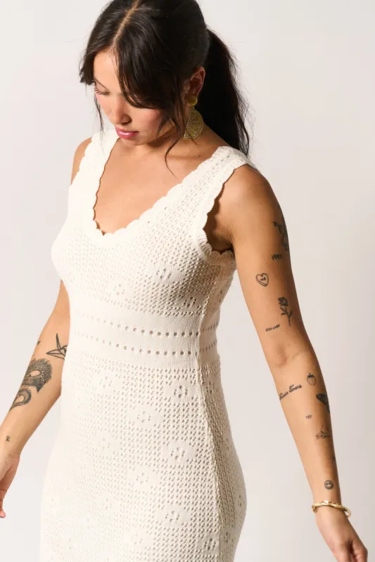 Valentina Midi Dress - White sold by Callahan