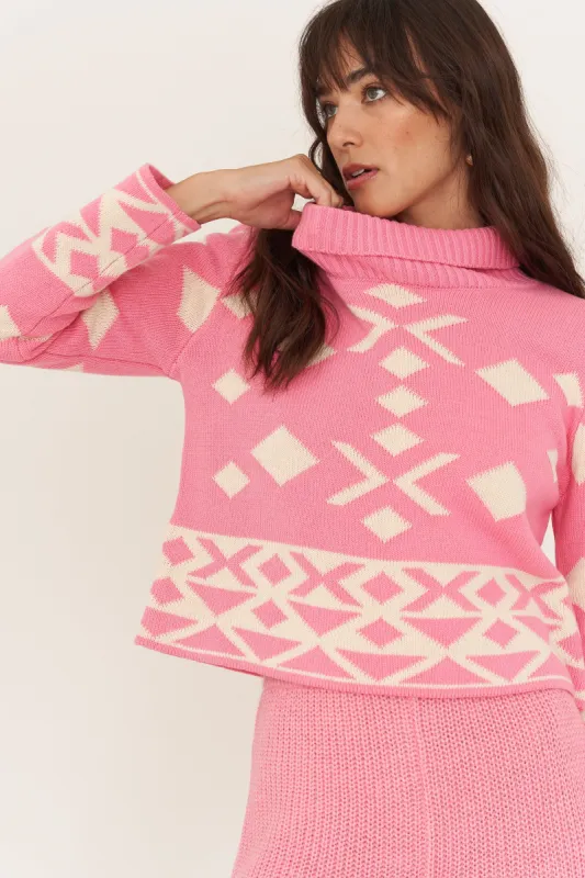 Hazel Turtleneck - Bubblegum sold by Callahan