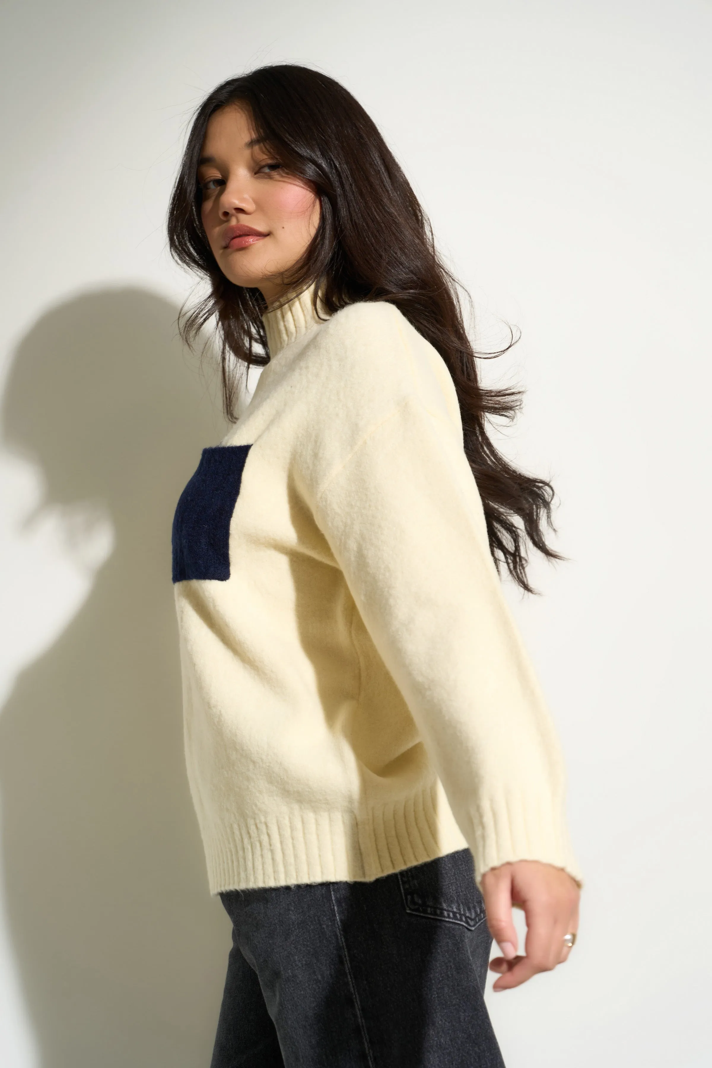Bradley Oversized Turtleneck - Creme sold by Callahan product image thumbnail 4