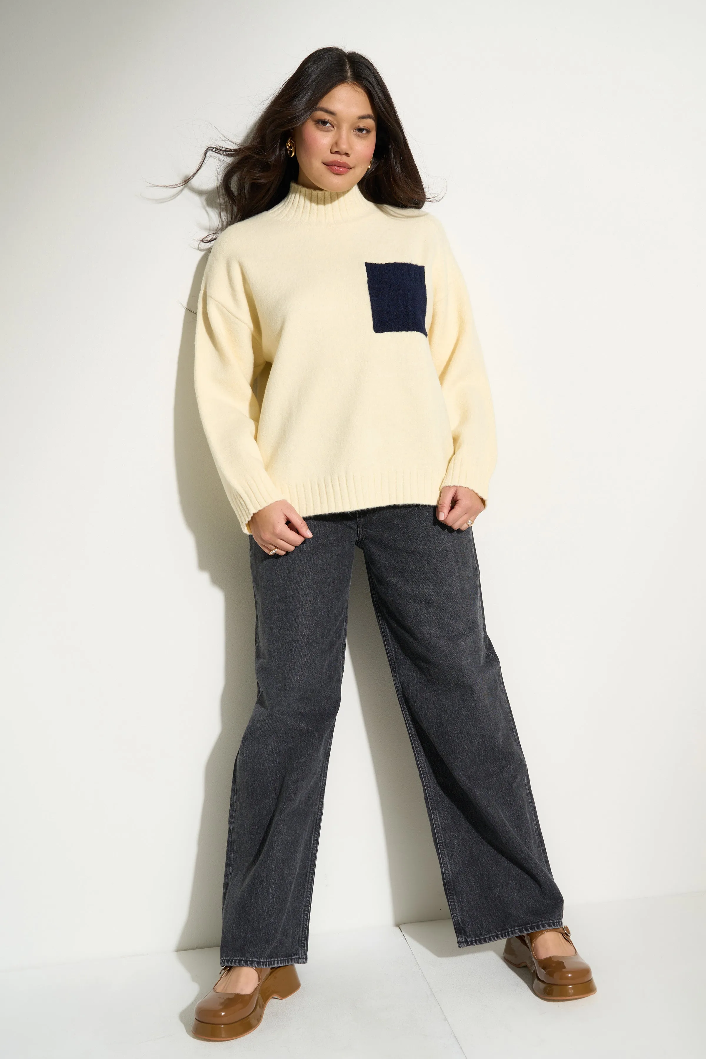 Bradley Oversized Turtleneck - Creme sold by Callahan