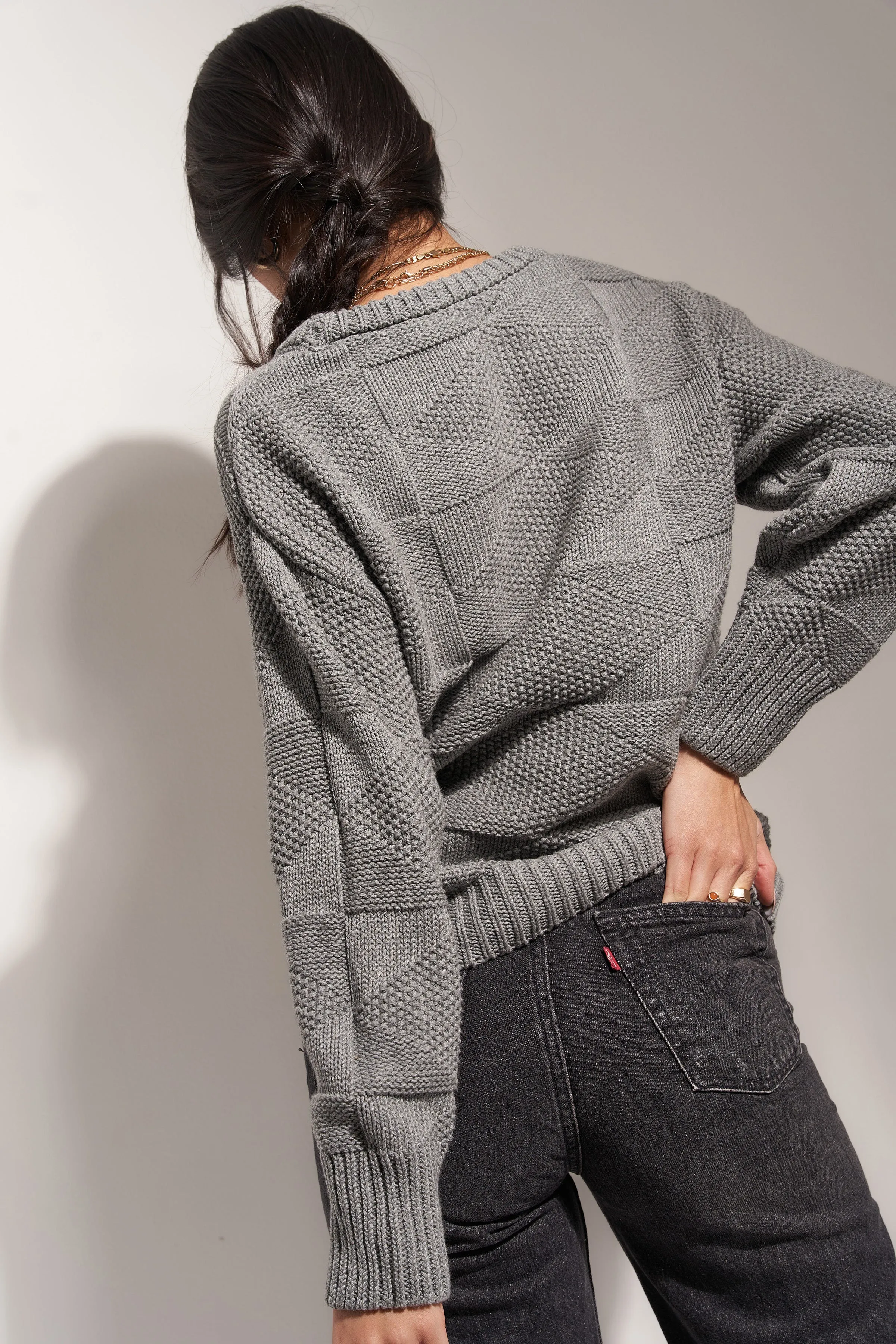 The Geo Knit - Heather Grey sold by Callahan product image thumbnail 3