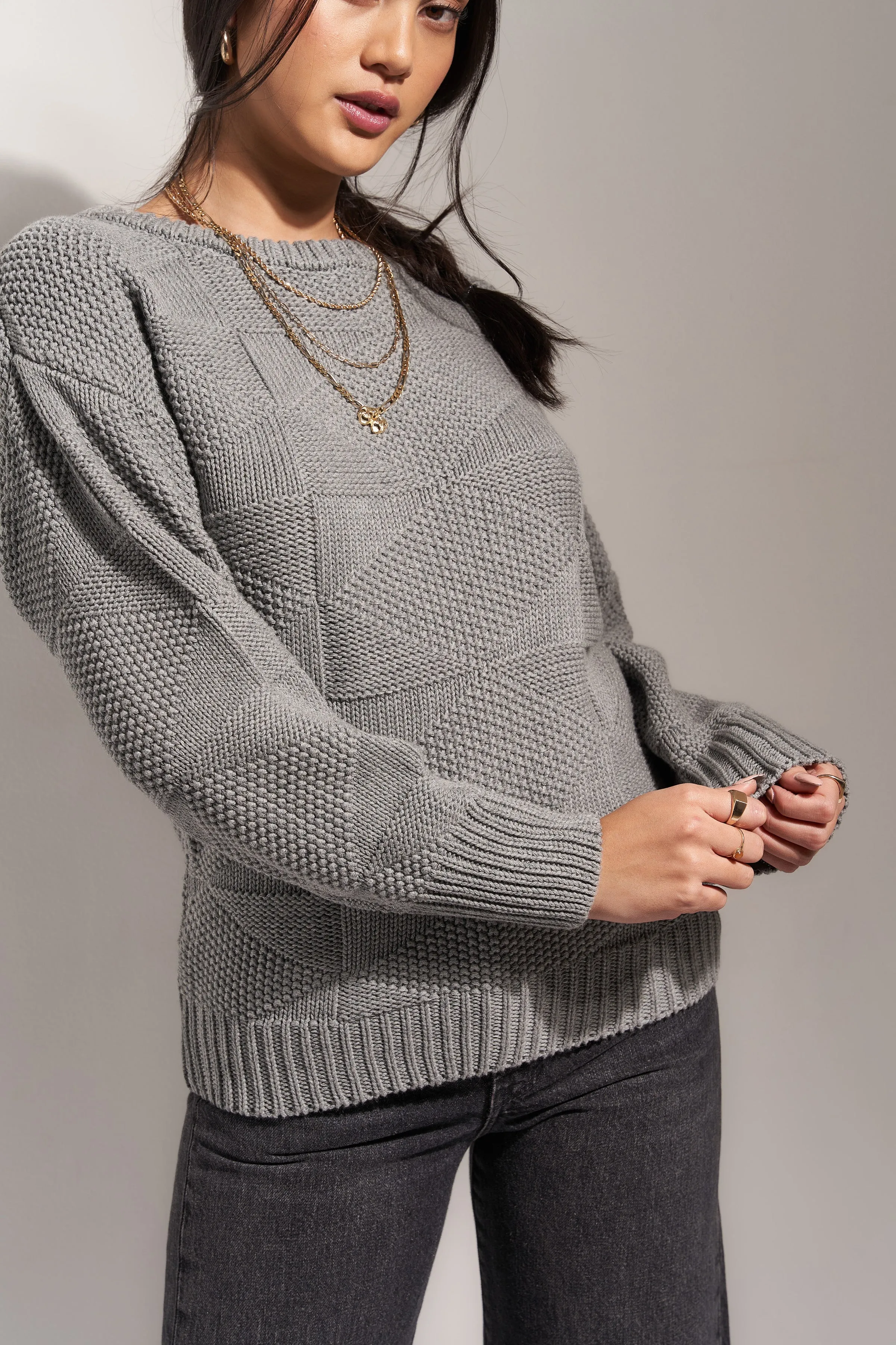 The Geo Knit - Heather Grey sold by Callahan product image thumbnail 4