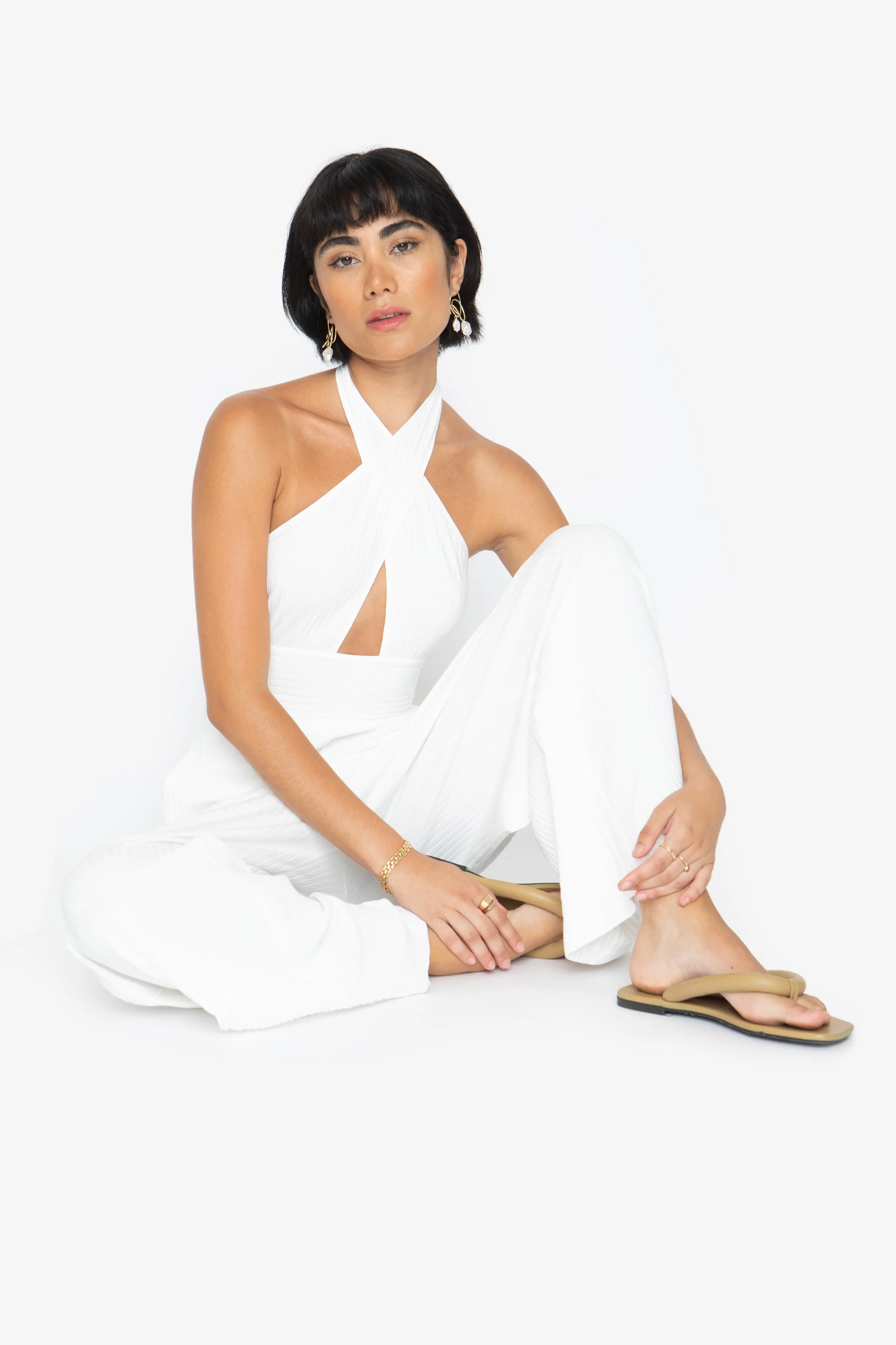 Mimi Jumpsuit - White sold by Callahan