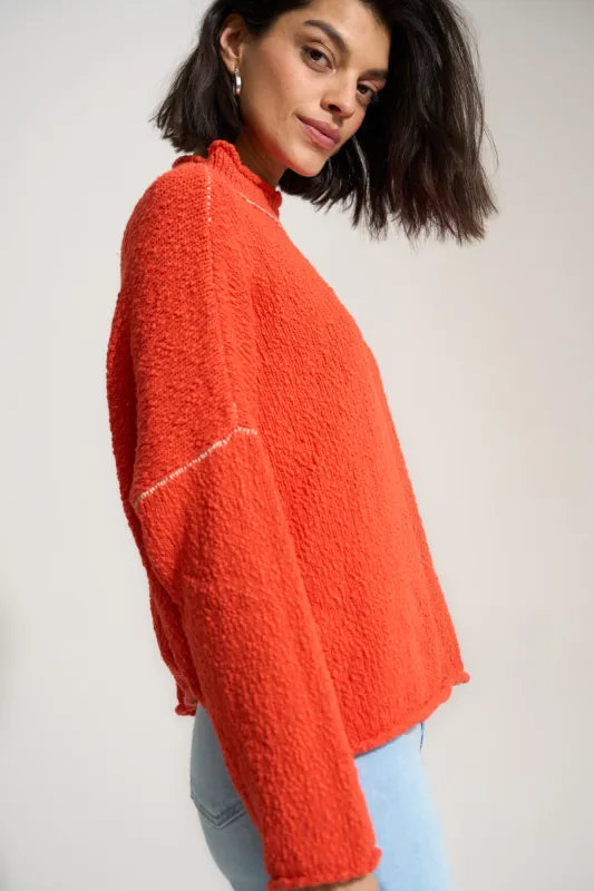 The Mock Neck - Tomato sold by Callahan