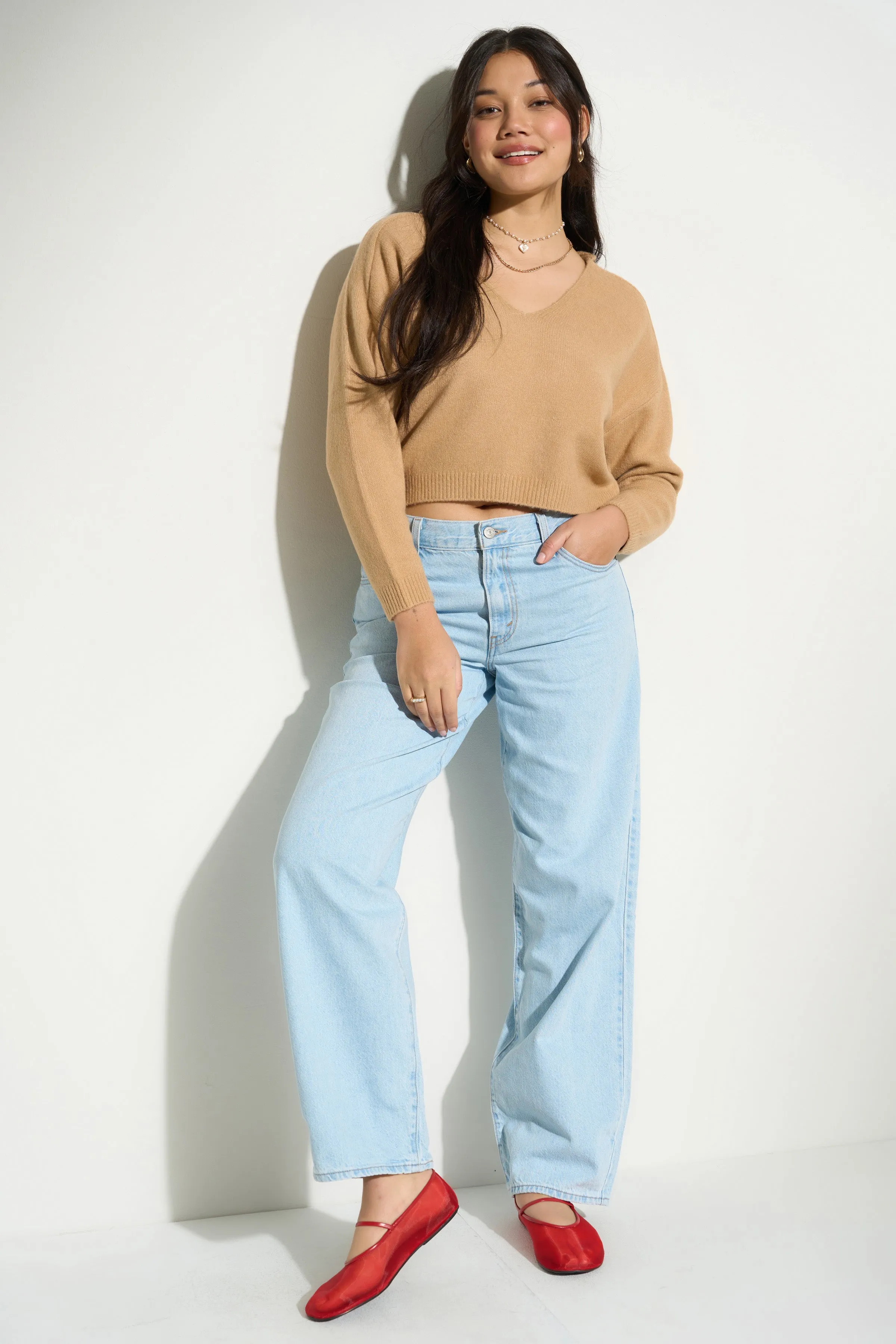 Camille Knit Pullover - Camel sold by Callahan